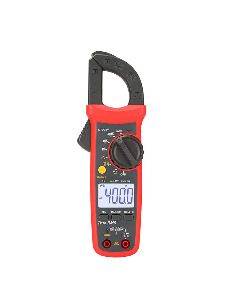 UT202+ handmultimeter, automatische bereikselectie, True RMS-stroomtang met LCD-scherm