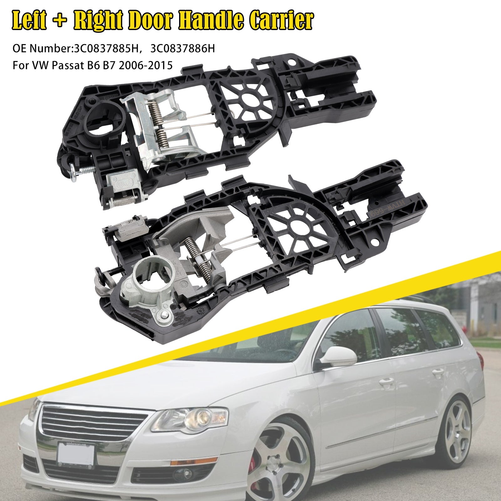 Bevestigingsbeugel voor de linker- en rechterdeurhendel voor VW Passat B6 B7 (2006-2015)