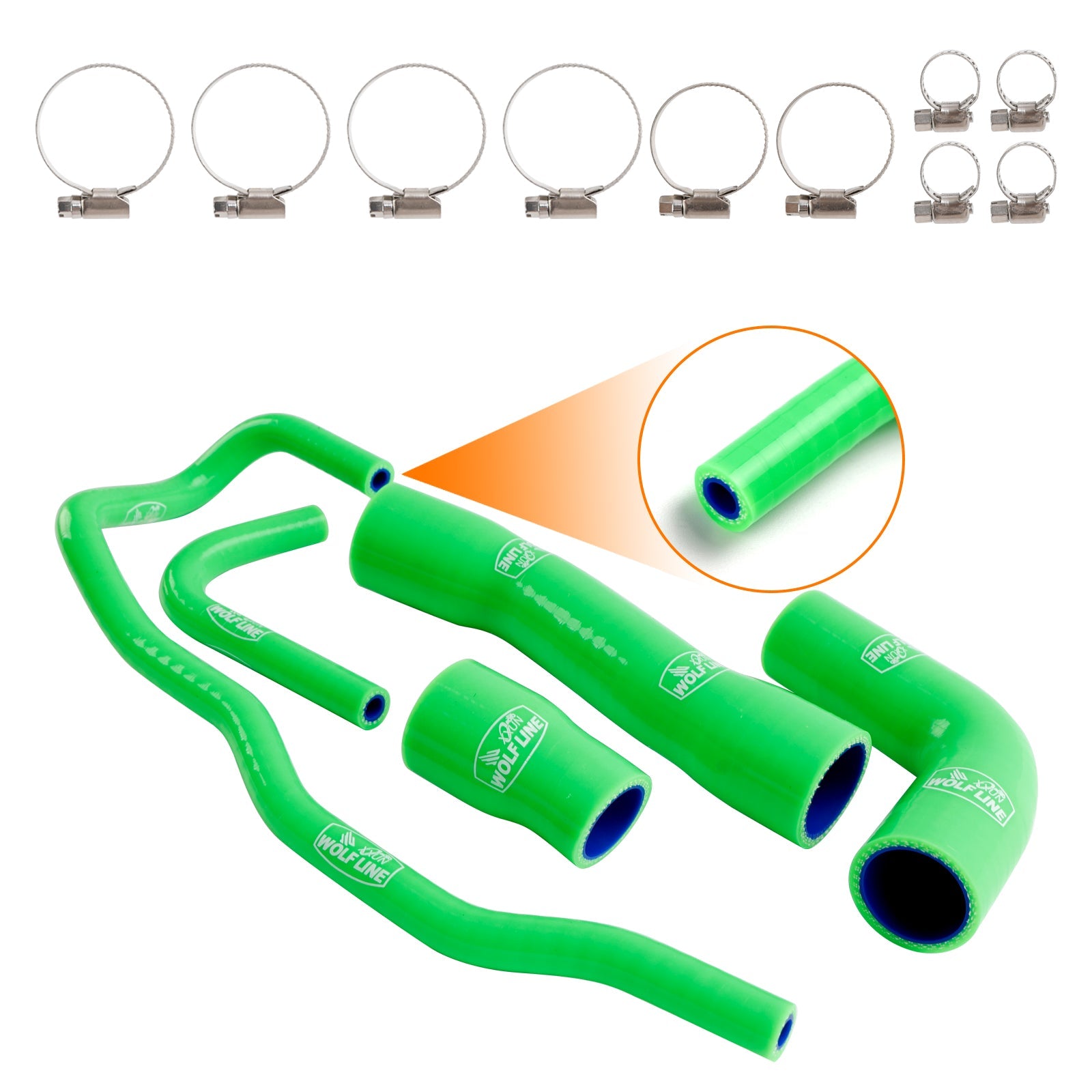 Kit de durites de refroidissement en silicone pour radiateur BMW S1000RR 2019-2023