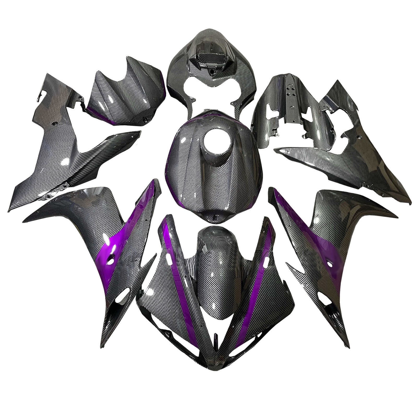 Kit carenatura iniettata in plastica ABS per Yamaha YZFR1 YZF-R1 2004-2006