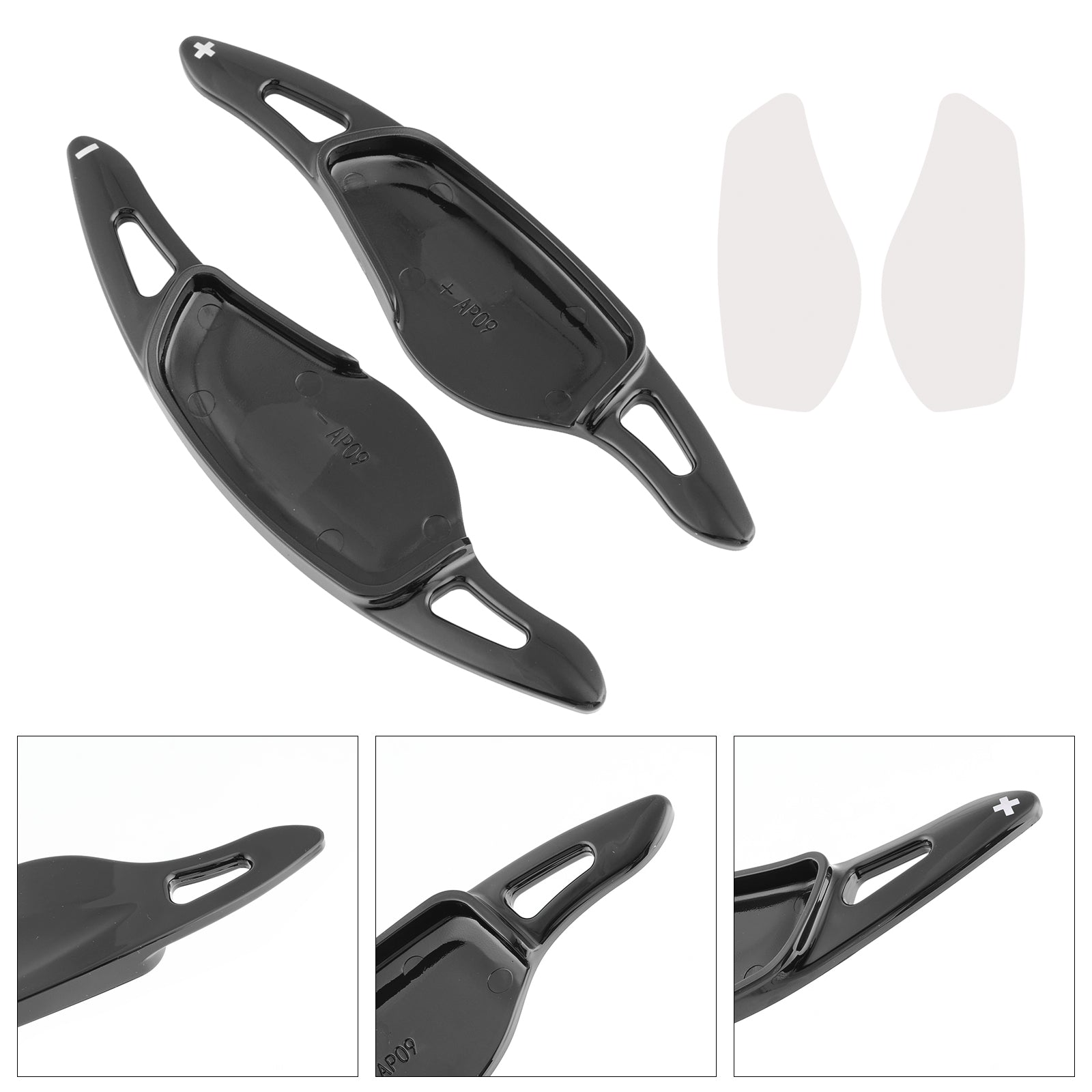 Extensions de palettes de changement de vitesse au volant pour BMW G20, G21, G30, G31, F40, F22, noir