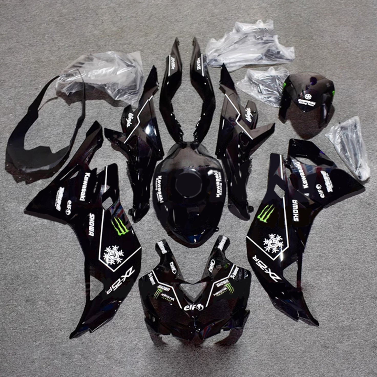 Kit Carenado Inyección Kawasaki Ninja ZX-25R ZX-4R ZX-4RR 2019-2024