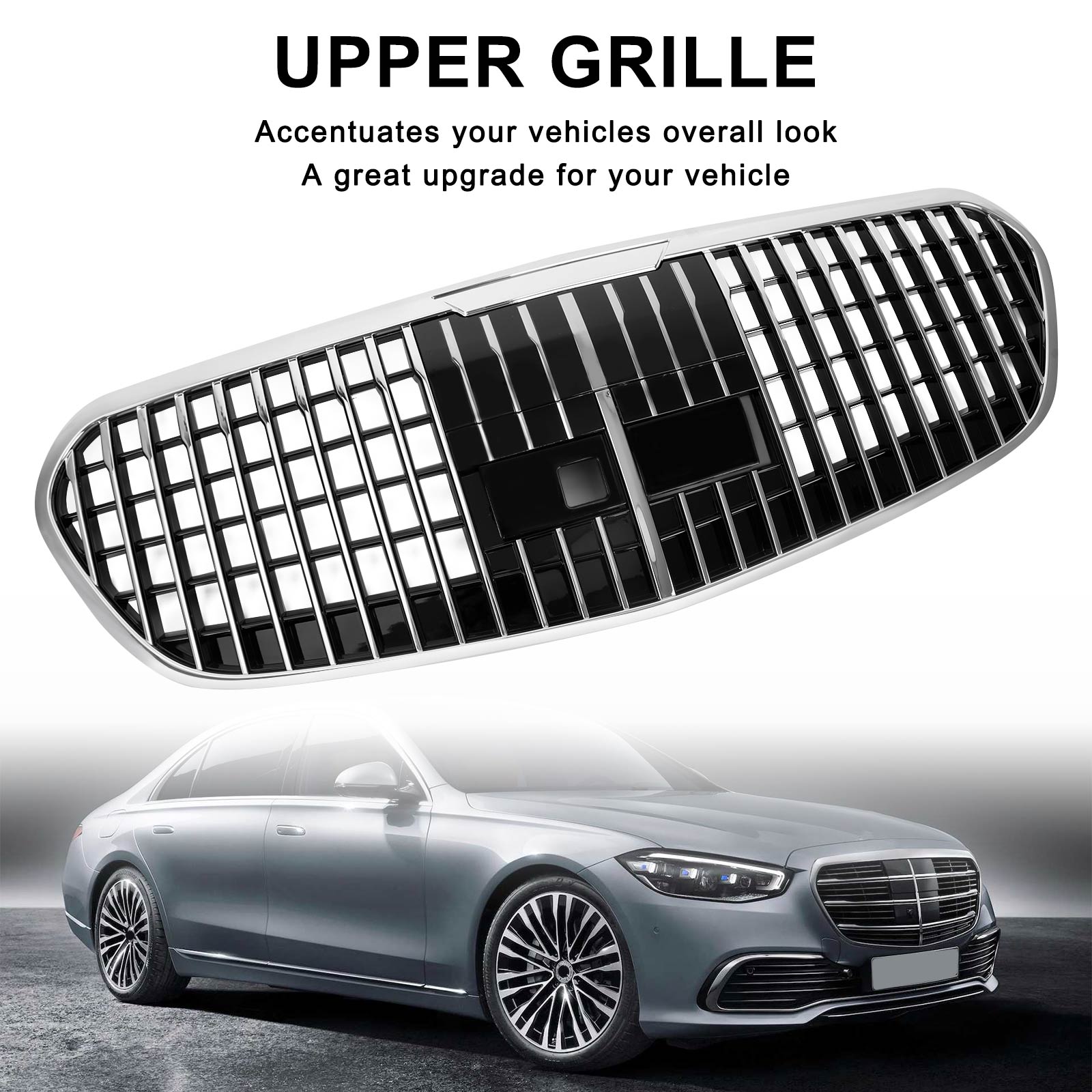 Griglia anteriore in stile Maybach per Mercedes Benz Classe S W223 S450L S500 S580 2021+