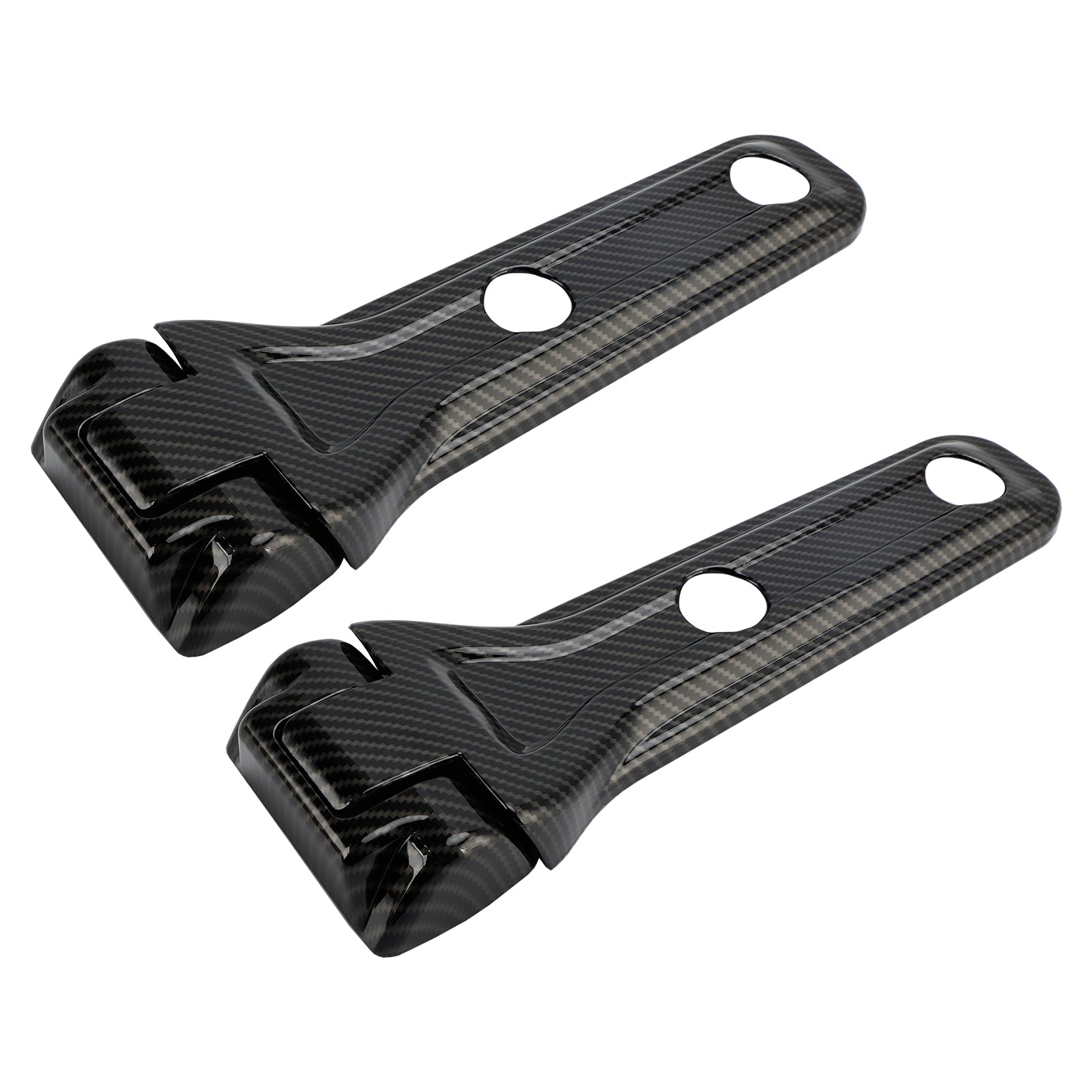 Garniture de charnière de hayon en fibre de carbone pour Jeep Wrangler JL (2018-2024)