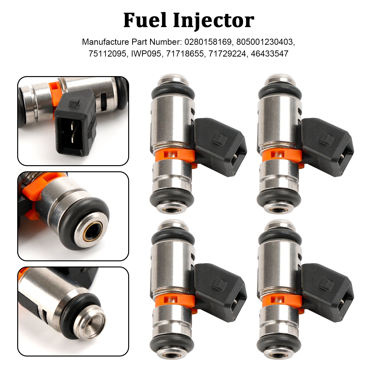 4 szt. Wtryskiwacz paliwa IWP095 dla Fiat Punto 1.4L 2007-2009 dla Fiat Palio 1.6L