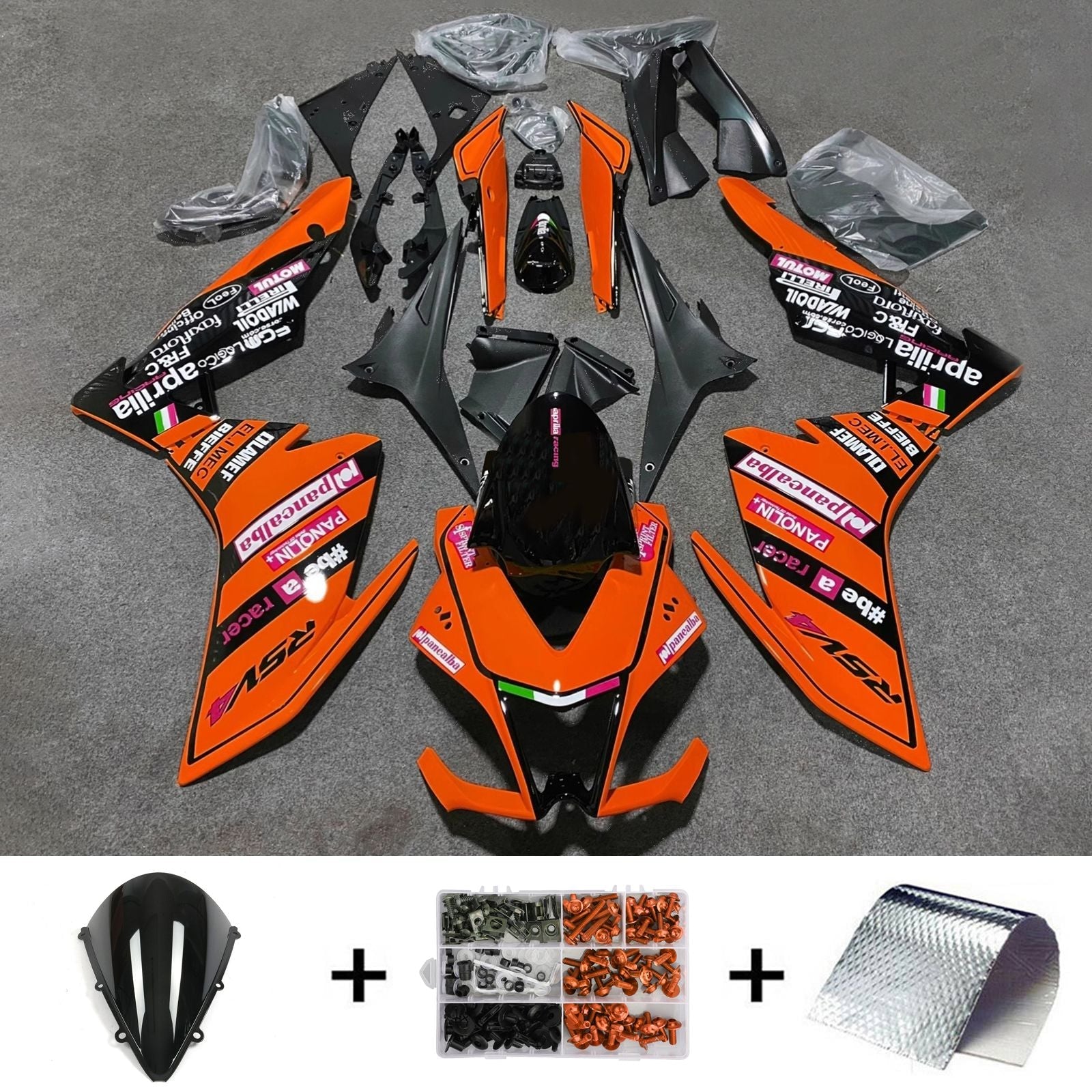 Kit carenatura iniezione carrozzeria in plastica ABS Aprilia RSV4 1000 2009-2015