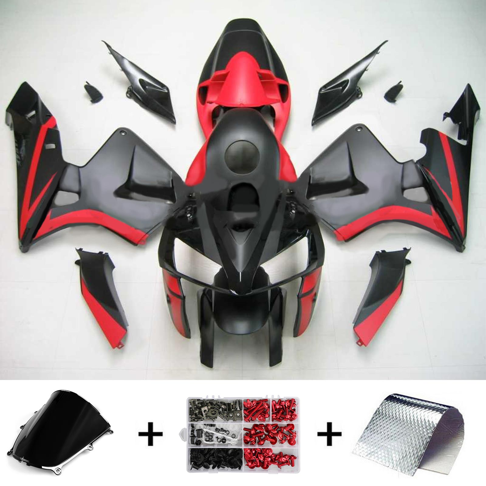 Kit de carénage par injection, carrosserie en plastique ABS pour Honda CBR600RR 2005-2006 F5