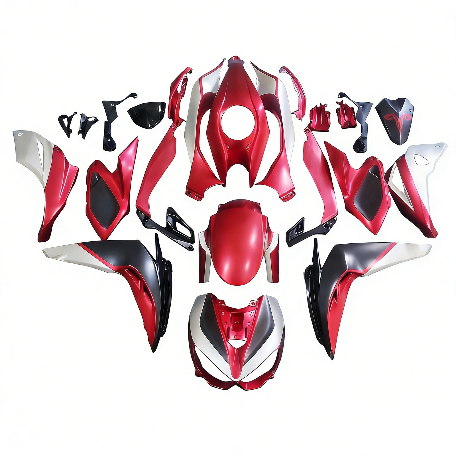 Kit de carénage en plastique ABS injecté compatible avec Kawasaki Z1000 2014-2017