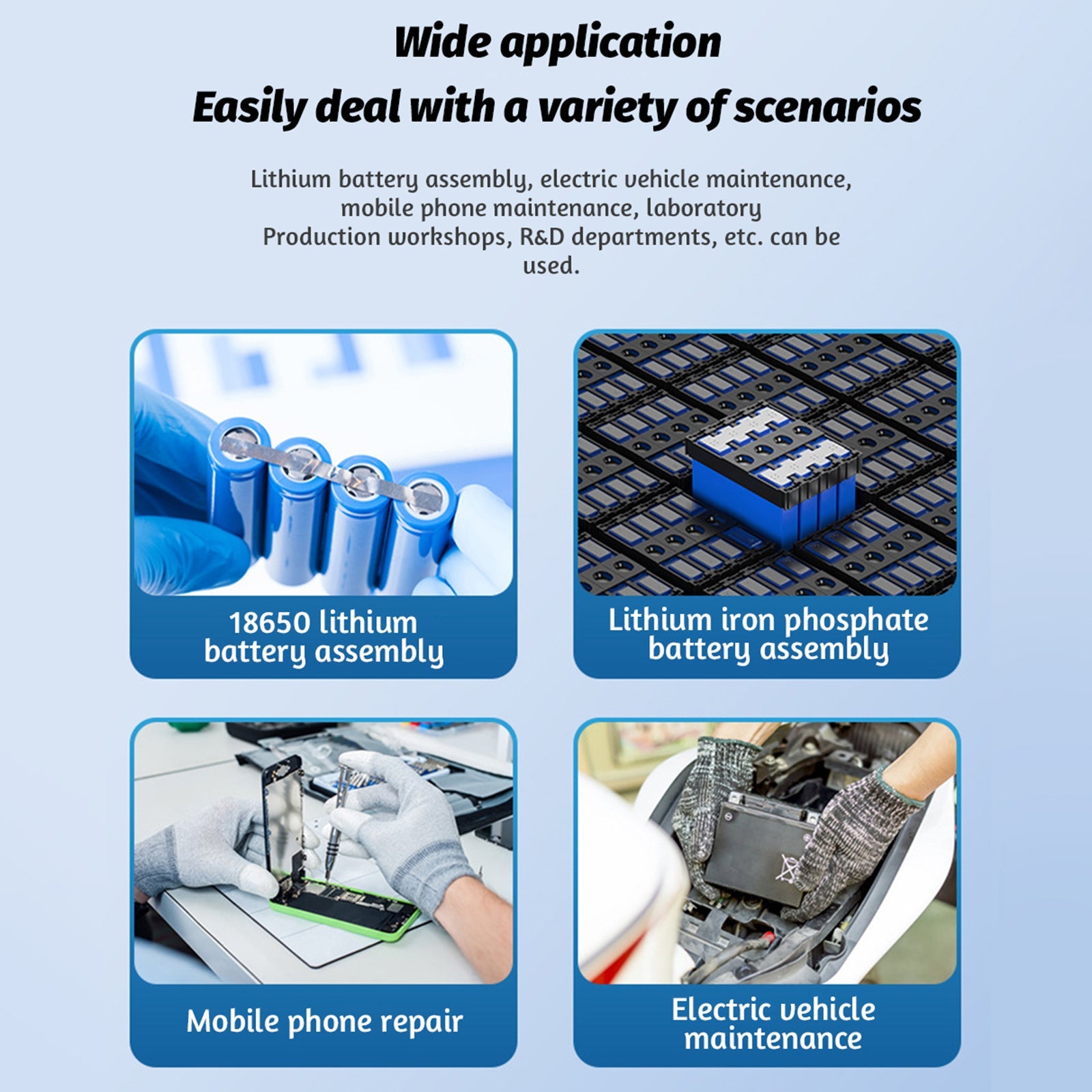 Mini outil de soudage par points portable Machine de soudage par batterie DIY 11 vitesses réglables