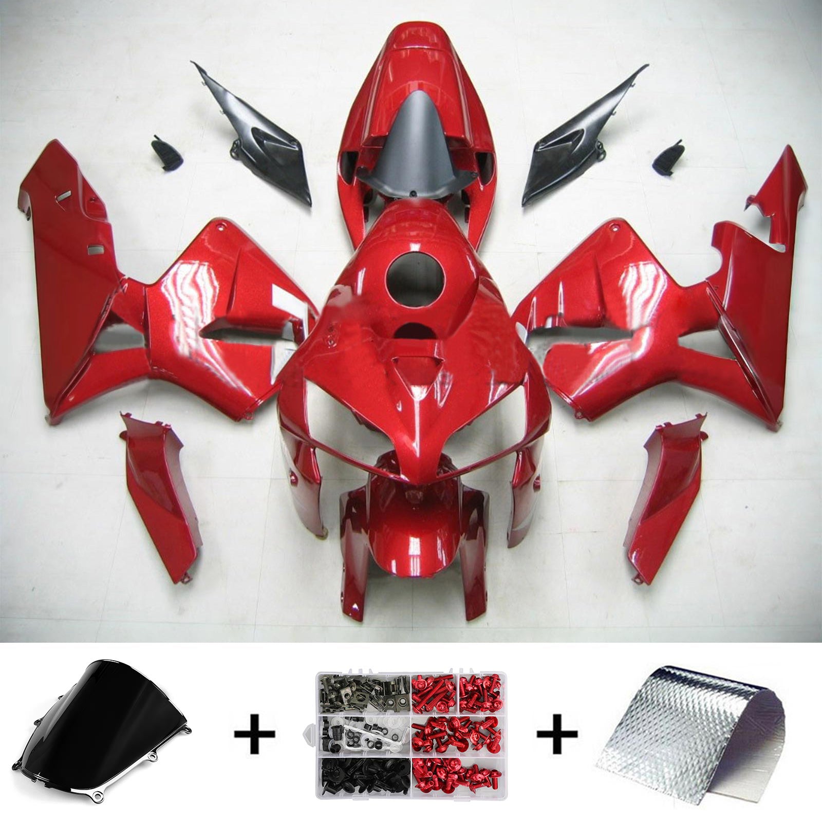 Kit carenado de inyección, carrocería de plástico ABS para Honda CBR600RR 2005-2006 F5