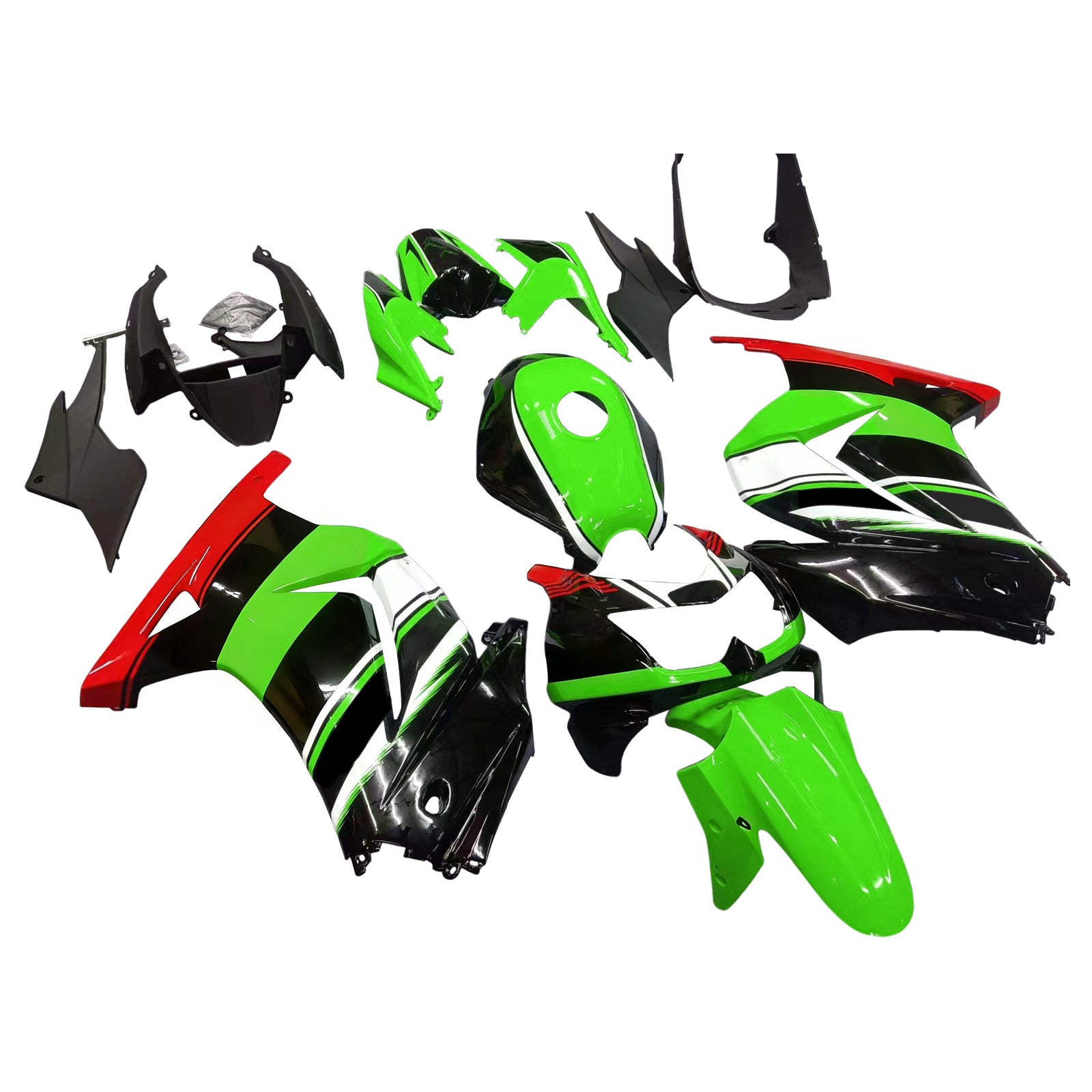 Kit de carénage injecté en plastique ABS pour Kawasaki EX250 Ninja250R 2008-2012
