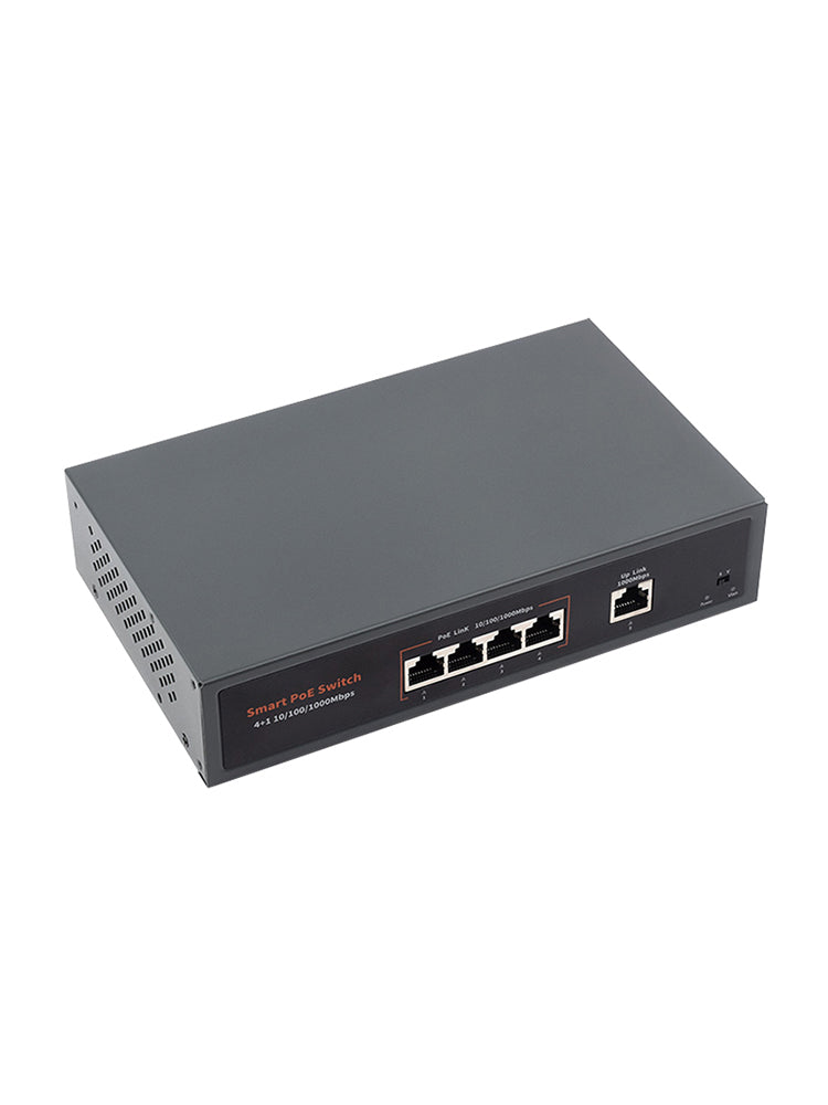 Przełącznik Gigabit Ethernet Poe o mocy 120 W. Port 10/100/1000M Adaptacyjny Plug Play 4 sieci