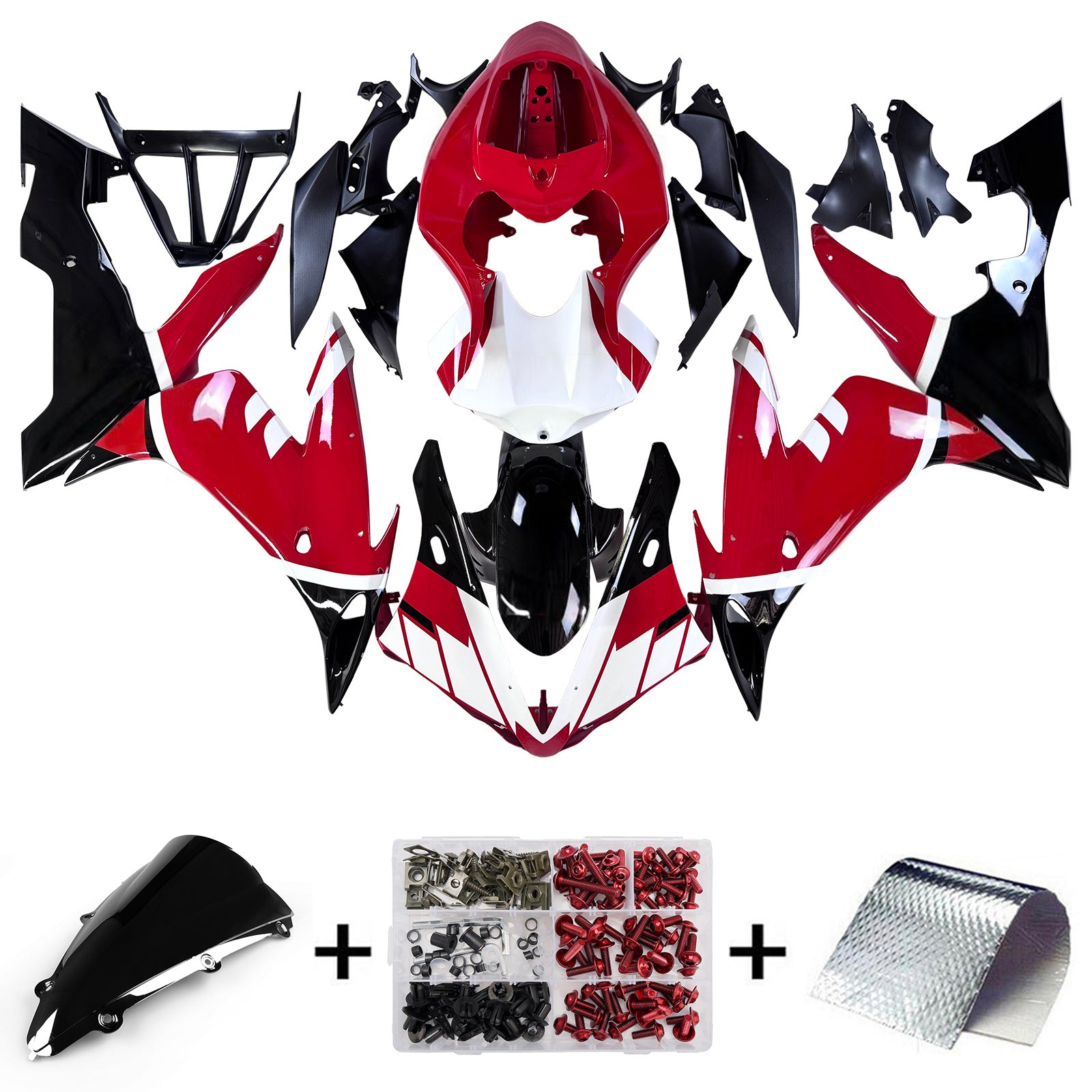 Kit de carénage par injection, carrosserie en plastique ABS, compatible avec Yamaha YZF 1000 R1 2004-2006