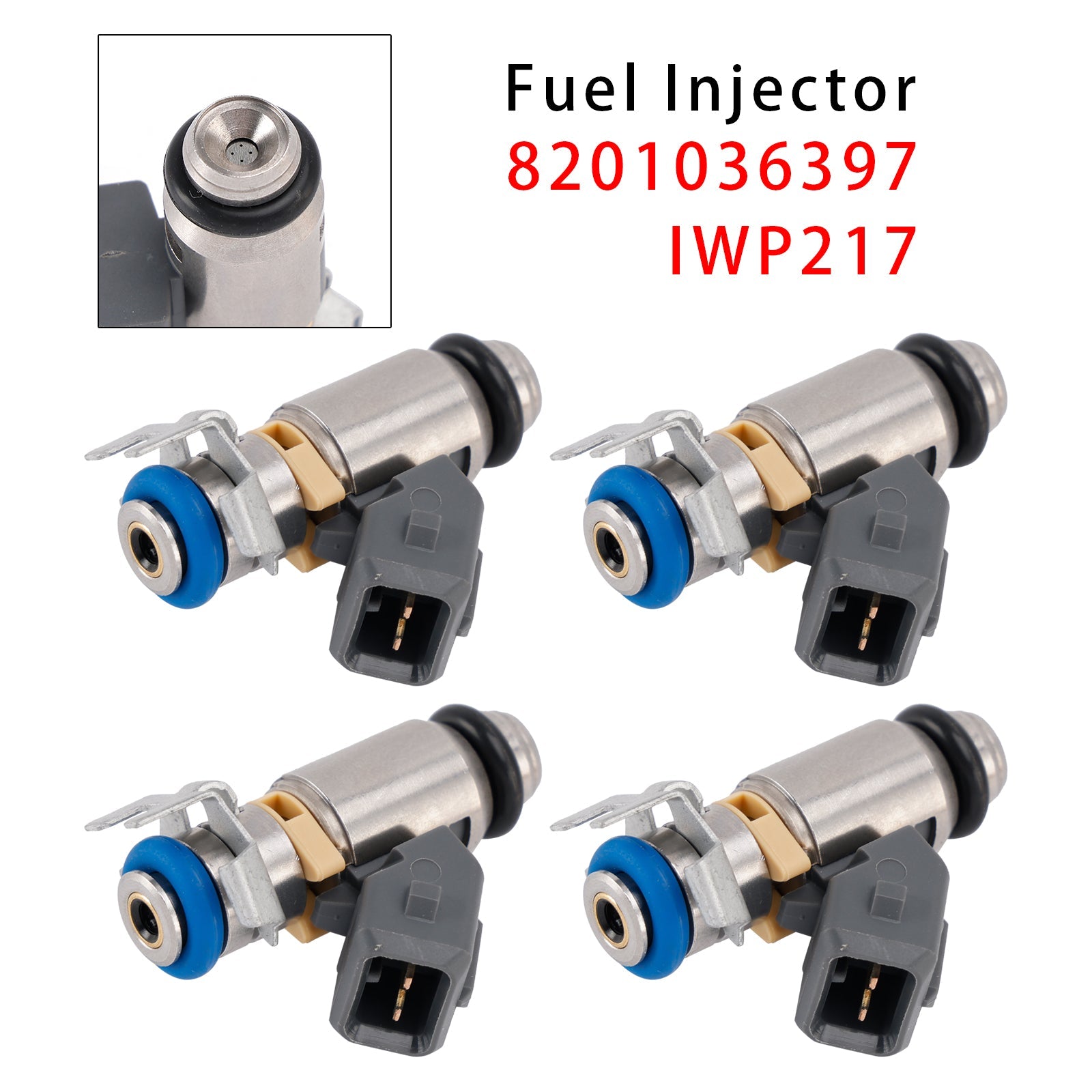 2008.02- Per Renault Kangoo Rapid (FW0/1_) 1.6 16V GPL (FW03,  FW09,  FW0W) 4 iniettori di carburante IWP217