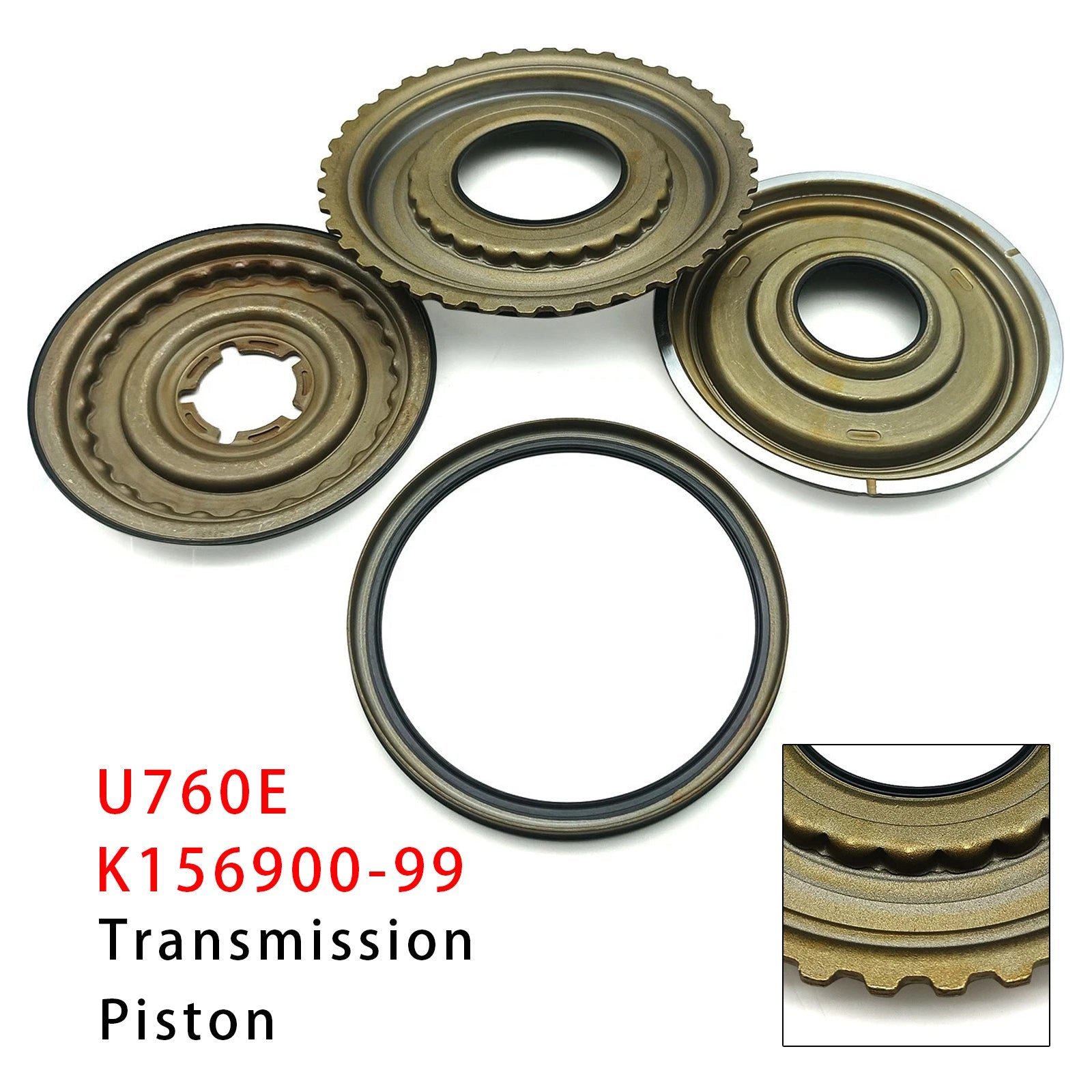 Kit de pistons U760E (2008 et suivants) : 4 pistons collés K156900-99