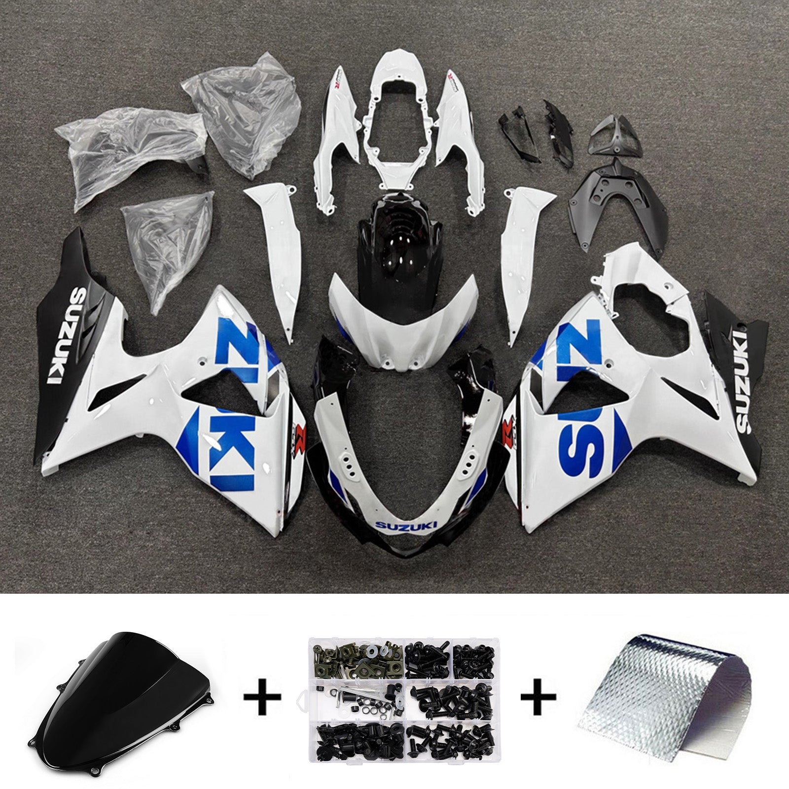 Kit de carénage injecté en plastique ABS pour Suzuki GSXR1000 2009-2016 K9