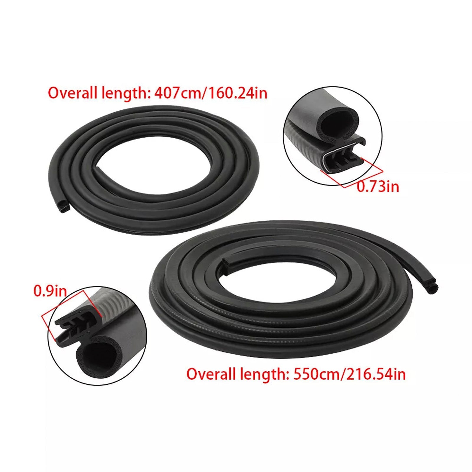 Kit di giunti impermeabilizzanti per porte anteriori sinistro e destro Chevrolet C1500 1988-1995, 2 camere, 1AWSK00228 AM-35015073