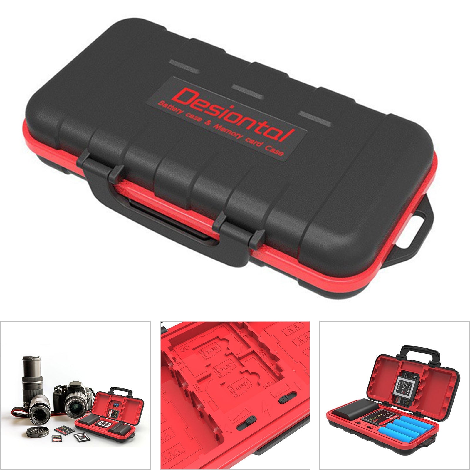 Kameran muistikortin suojakotelo Kameran akkukotelo SD/TF-kortin tallennuslaatikkosarja
