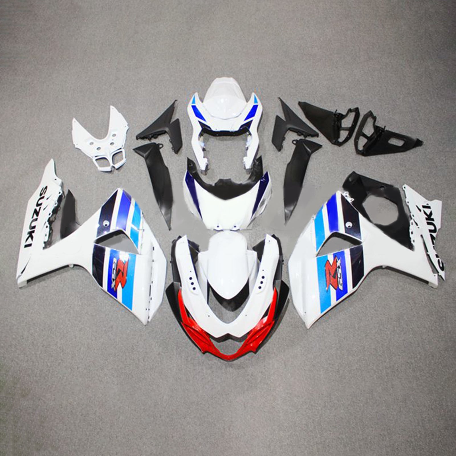 Amotopart Suzuki GSXR1000 2009-2016 K9 Kit Carénage Carrosserie Plastique ABS