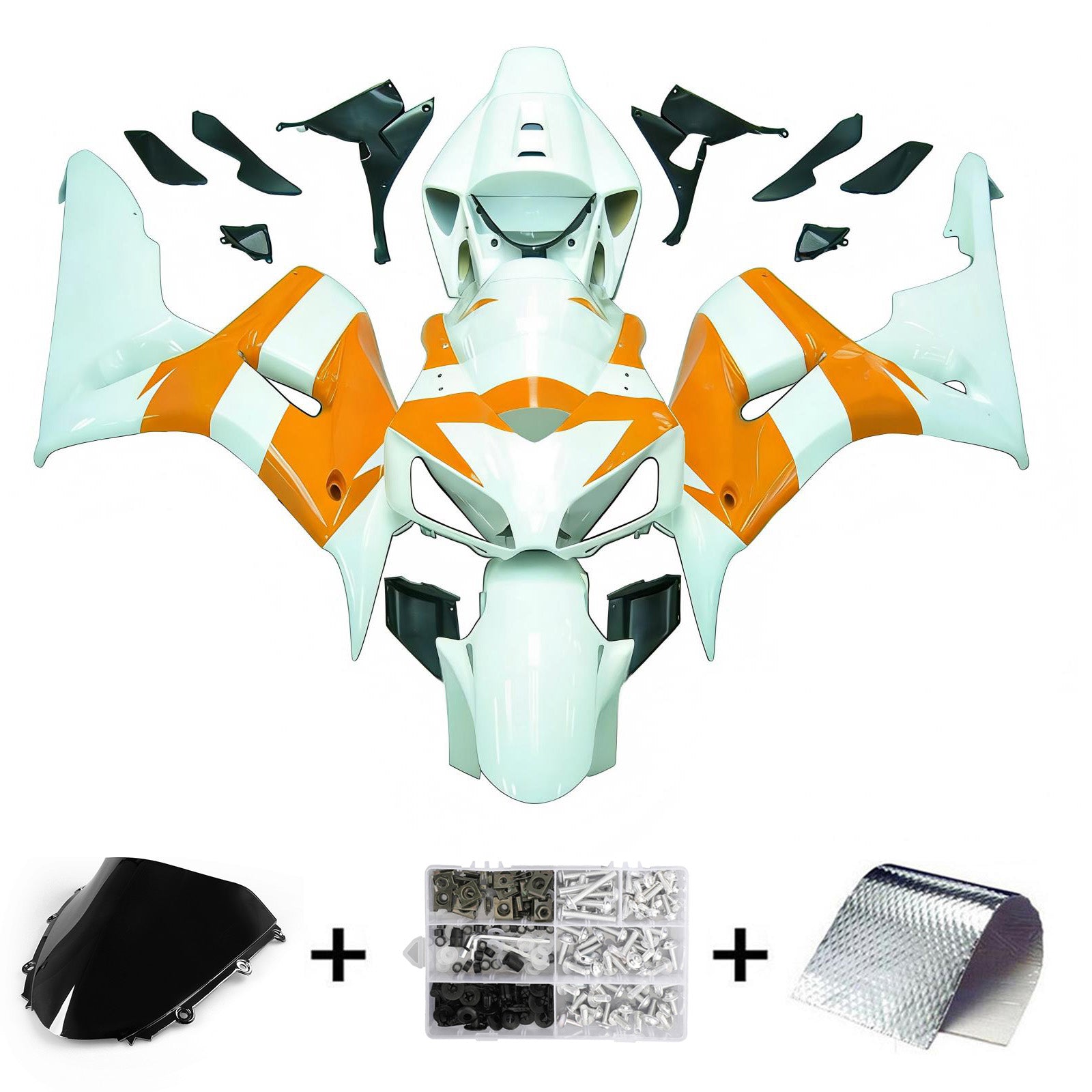 Kit de carénage par injection, carrosserie en plastique ABS pour Honda CBR1000RR 2006-2007