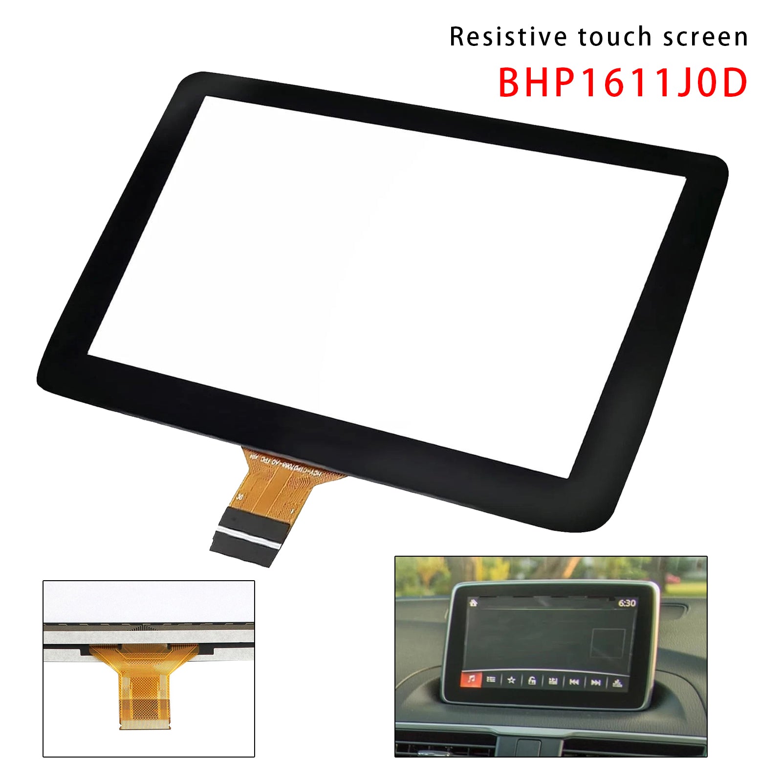 Vetro touch screen da 7 pollici BHP1611J0D per Mazda 3 (display informativo 2014-2016)