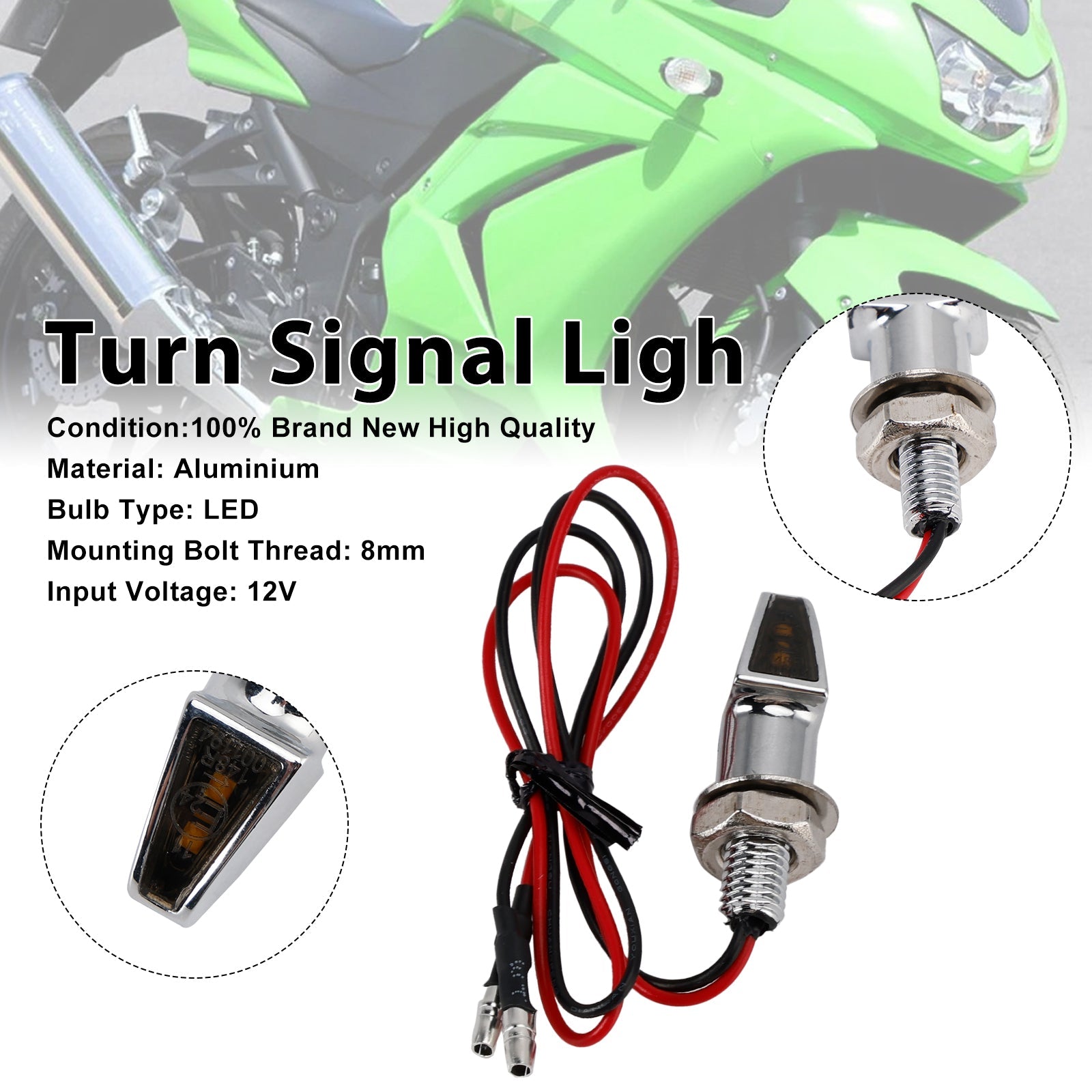 LED Flashing 12 V 8 mm Universal for Yamaha Motorcycle