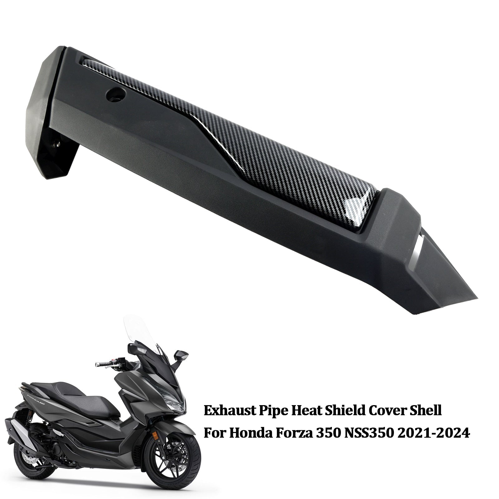 Coque de protection du bouclier thermique du tuyau d';échappement Honda Forza 350 NSS350 2021-2024