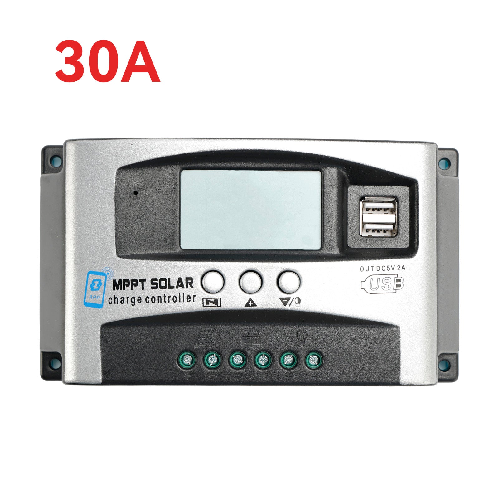 Contrôleur solaire haute énergie MPPT 30 A/40 A, application pour gérer à distance le contrôleur DSP