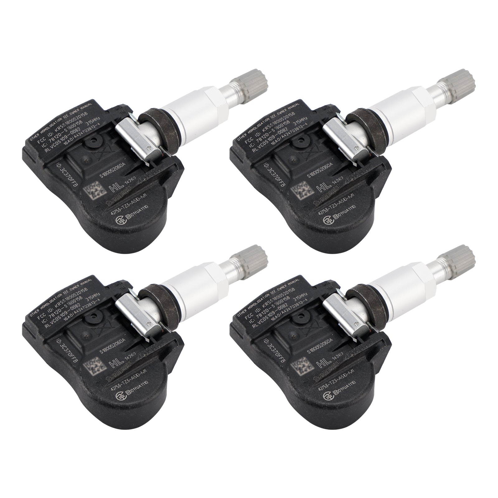 Capteur de pression des pneus TPMS 4X pour Acura MDX RDX TLX ILX 42753TZ3A51