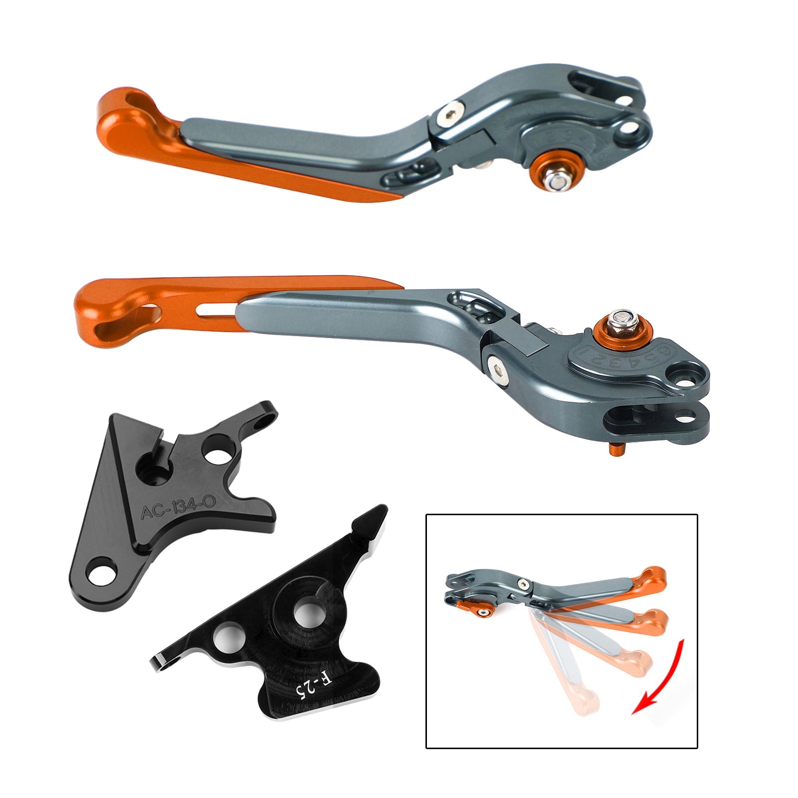 Palanca de freno de embrague ajustable para Honda CB350 Hness GB350 CB350 2021-2023