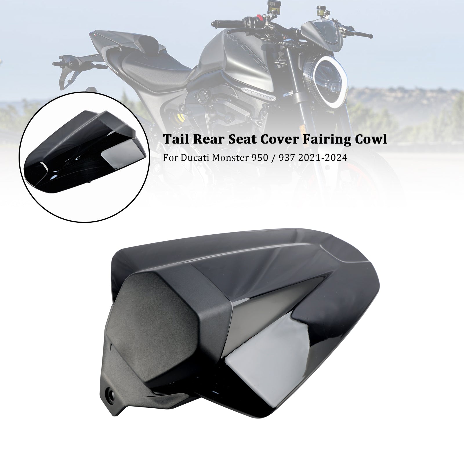 Capot de carénage de couvercle de siège arrière pour Ducati Monster 950 937 2021-2024