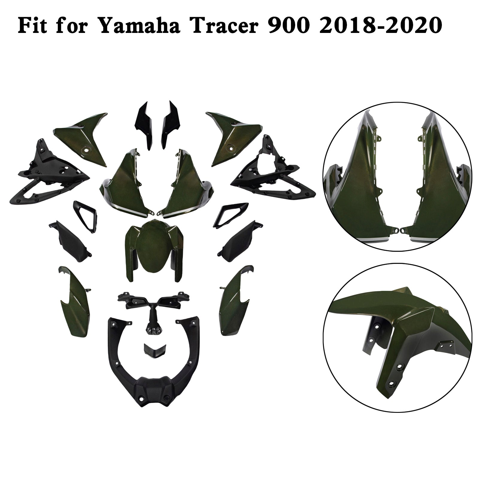 Kit de carénage de carrosserie en d'injection pour Yamaha Tracer 900 / GT 2018-2020 5#