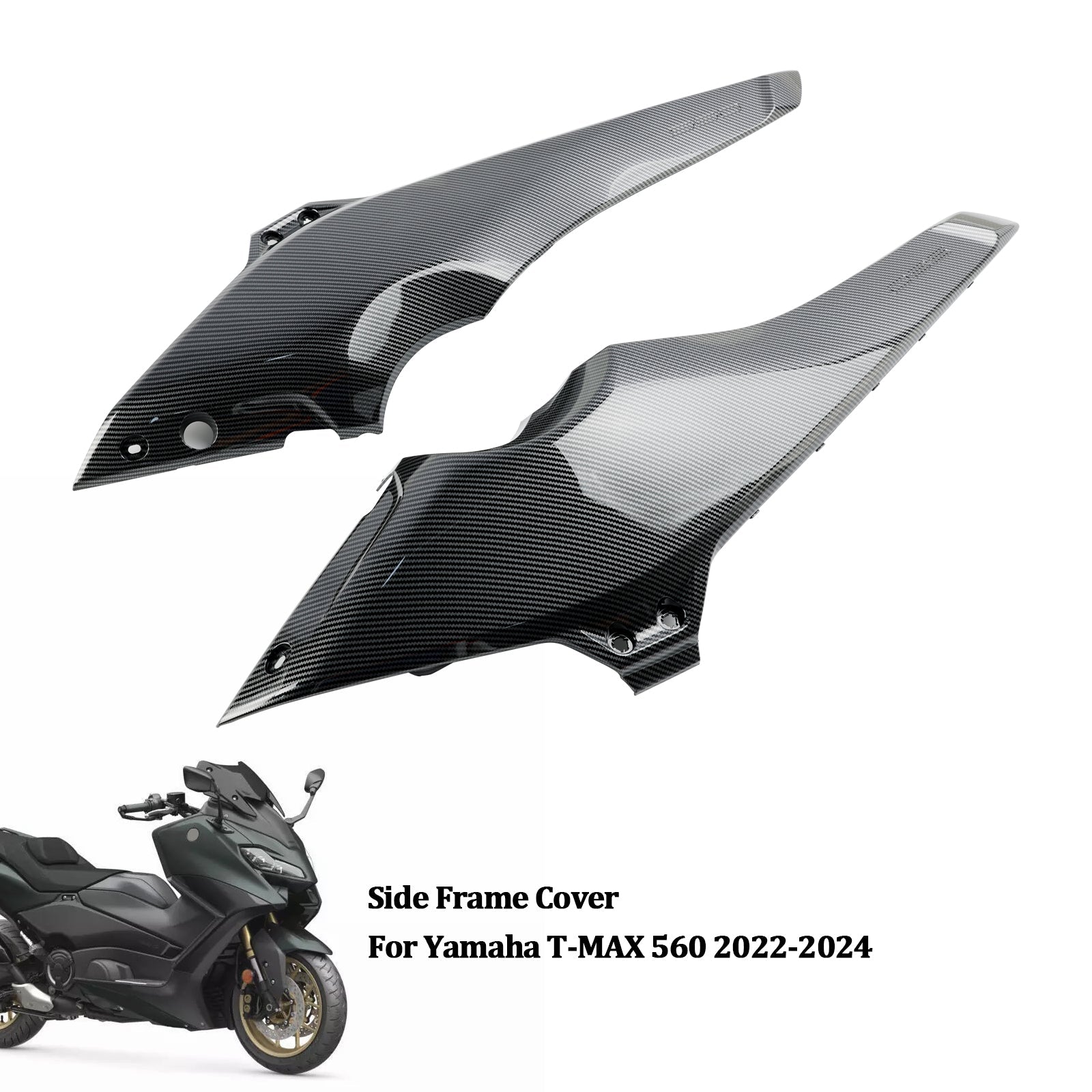 Panneaux de couverture de cadre latéral, carénages de carénage pour Yamaha T-MAX 560 2022-2024