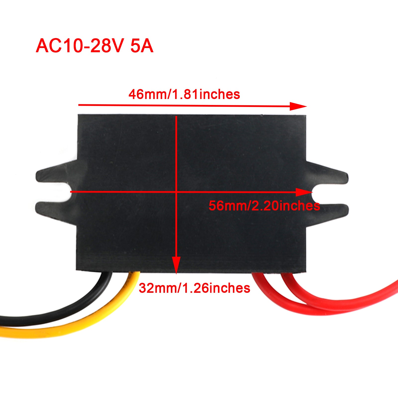 AC 10-28V À DC 12V 5A Convertisseur Abaisseur Module D'Alimentation Abaisseur