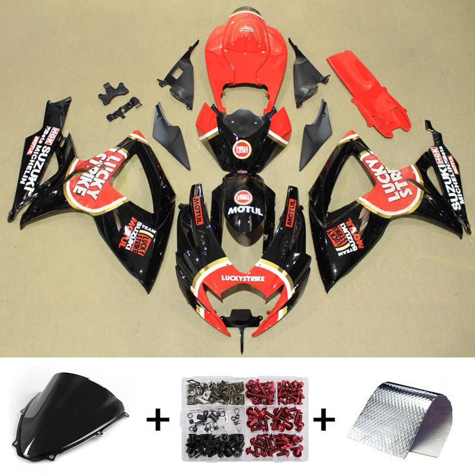 ABS-muovinen ruiskutettu suojasarja Suzuki GSXR 600/750 2006-2007 K6