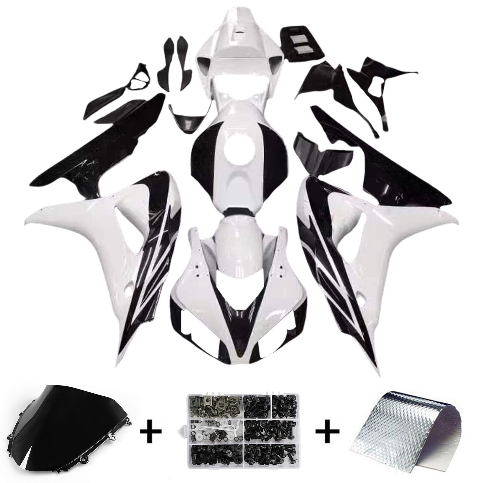 Kit de carénage par injection, carrosserie en plastique ABS, adapté à la Honda CBR1000RR 2006-2007