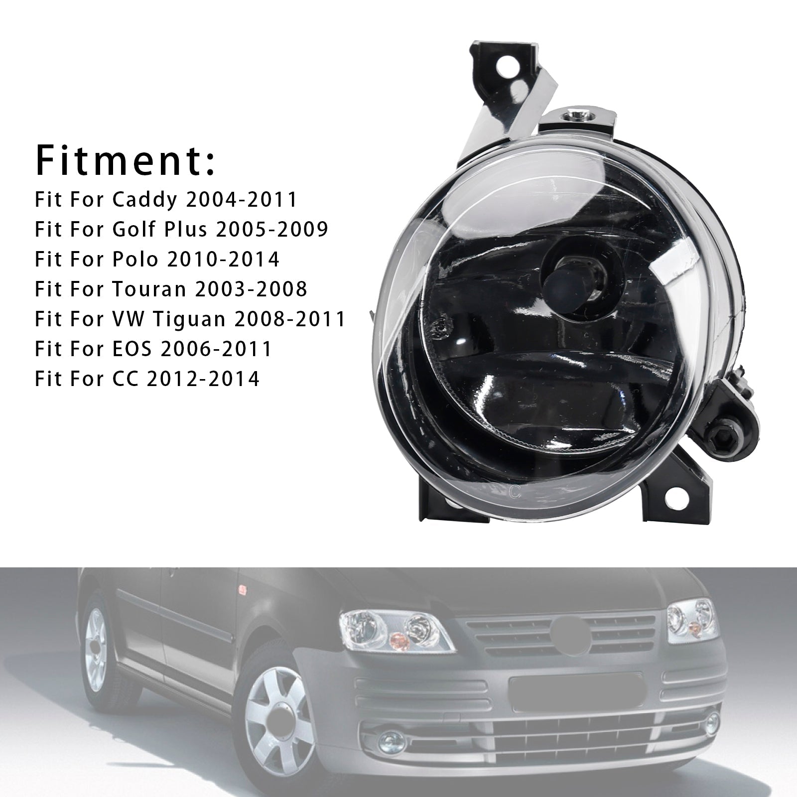 1 Vasen etuvalo Volkswagen Polo 2010-2014 ja Tiguanille 2008-2011