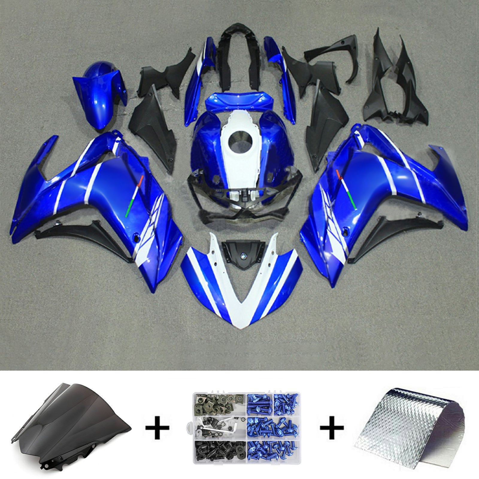 Kit de carénage en plastique ABS injecté pour Yamaha YZF-R3 2014-2018 R25 2015-2017