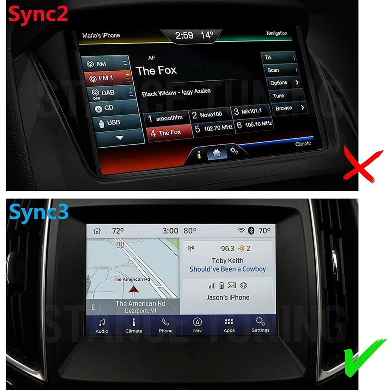Navigacijski modul HP5T-14G371-CAG HL3T-14G370-GCD za Ford Edge Sync 3 APIM 3.4 (2016+)