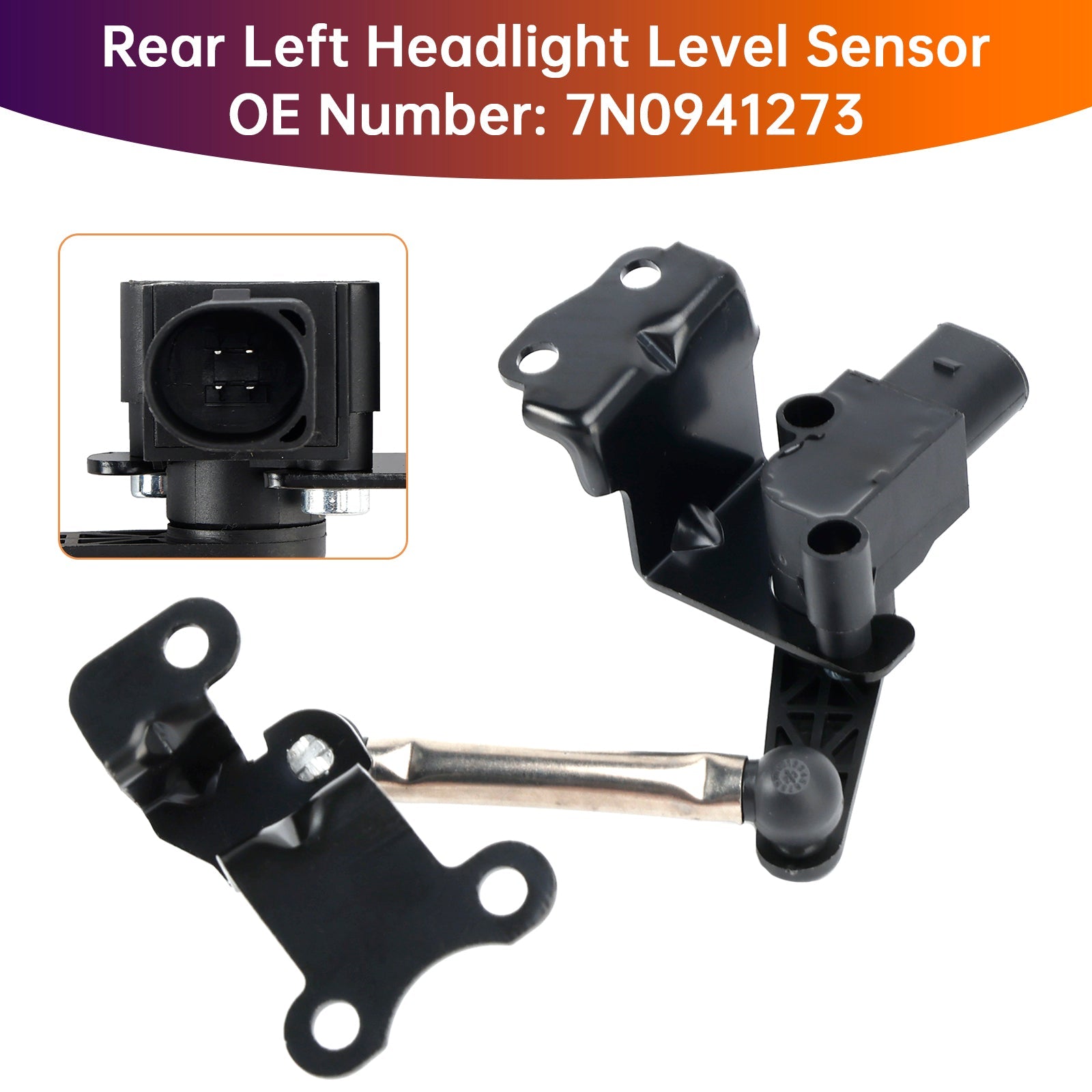 Stoječi levi senzor za zadnjo svetlobo za sedež VW Passat Sharan 7N