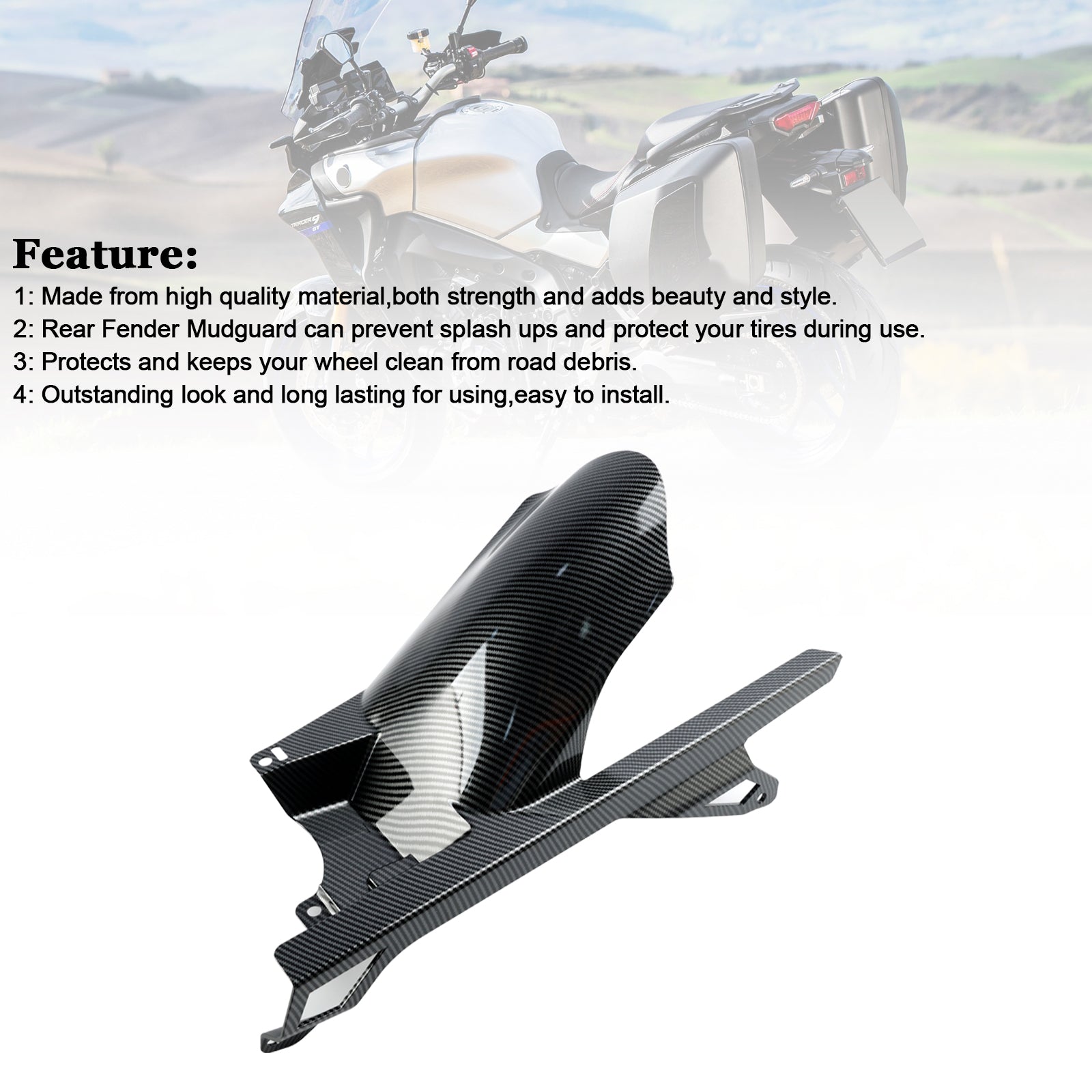 Striker de lodo trasero para Yamaha Tracer 9/GT 2021-2024