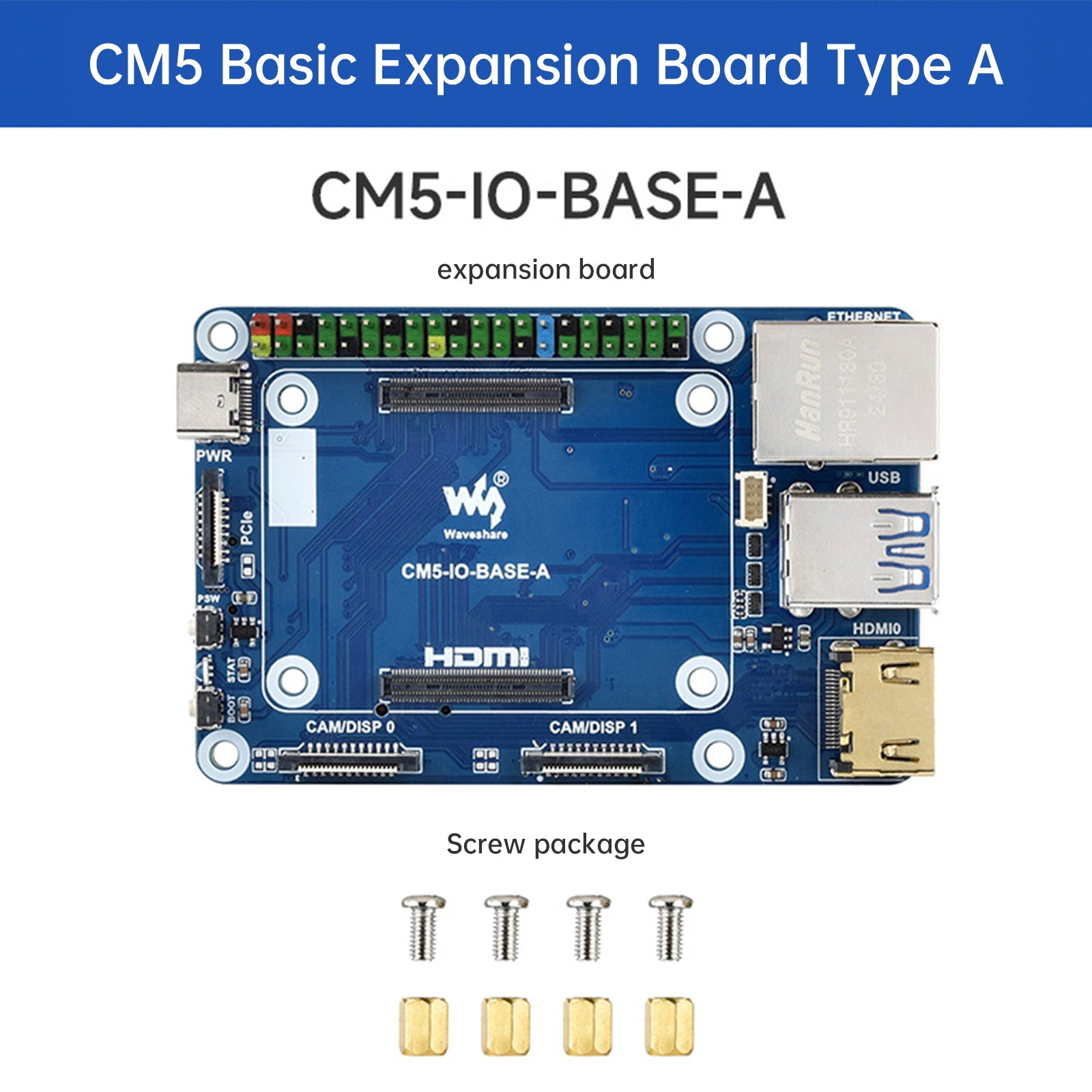 Carte d'extension Raspberry Pi Compute Module 5 ; carte principale du module de calcul CM5