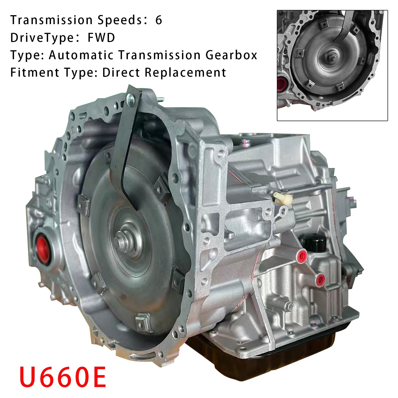 Boîte de vitesses automatique U660E 3.5L V6 2GR pour Lexus ES350 (2013-2018)