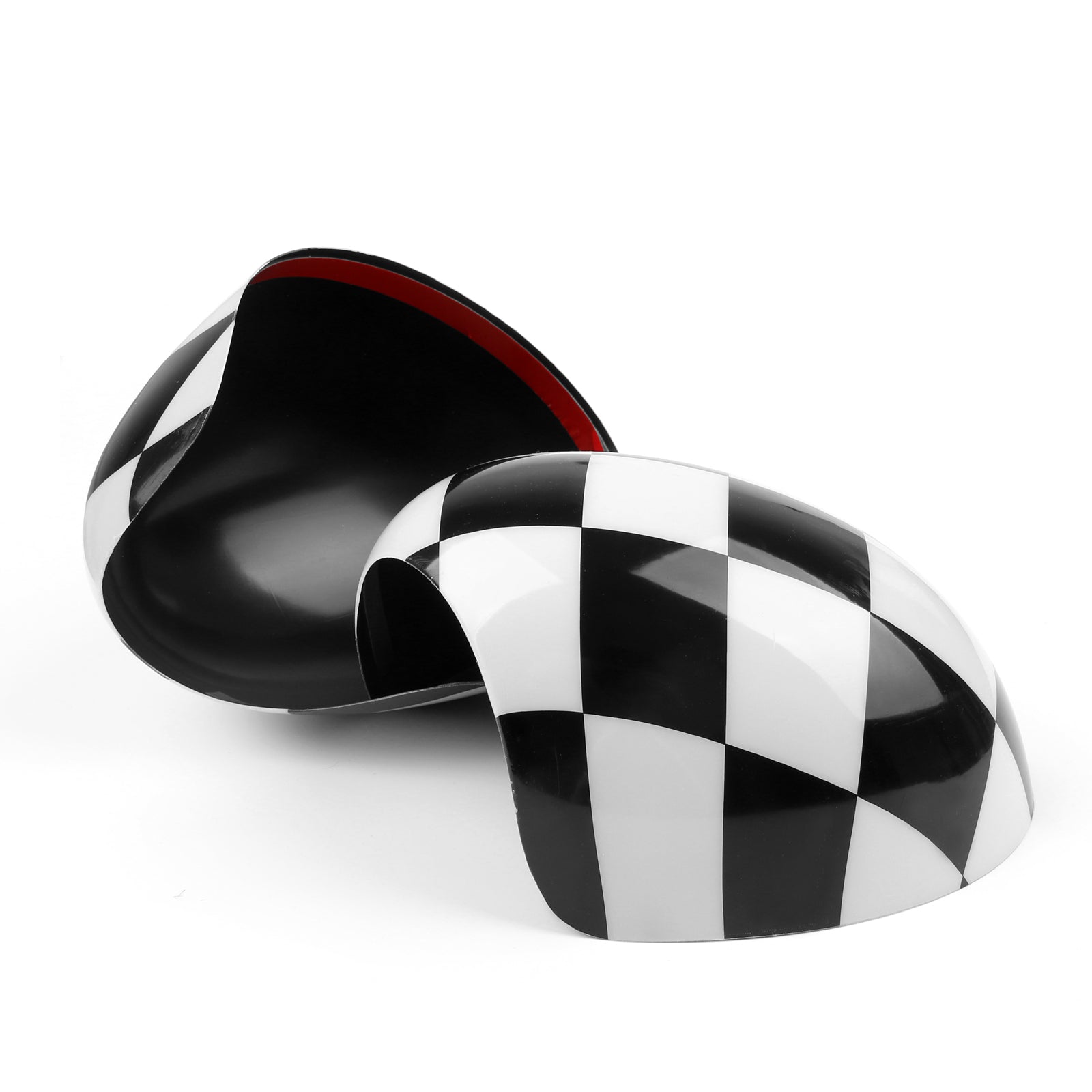 L&H Cubiertas para espejos retrovisores laterales compatibles con MINI Cooper R55 R56 R57 R58 R60 R61 con espejo retrovisor eléctrico plegable