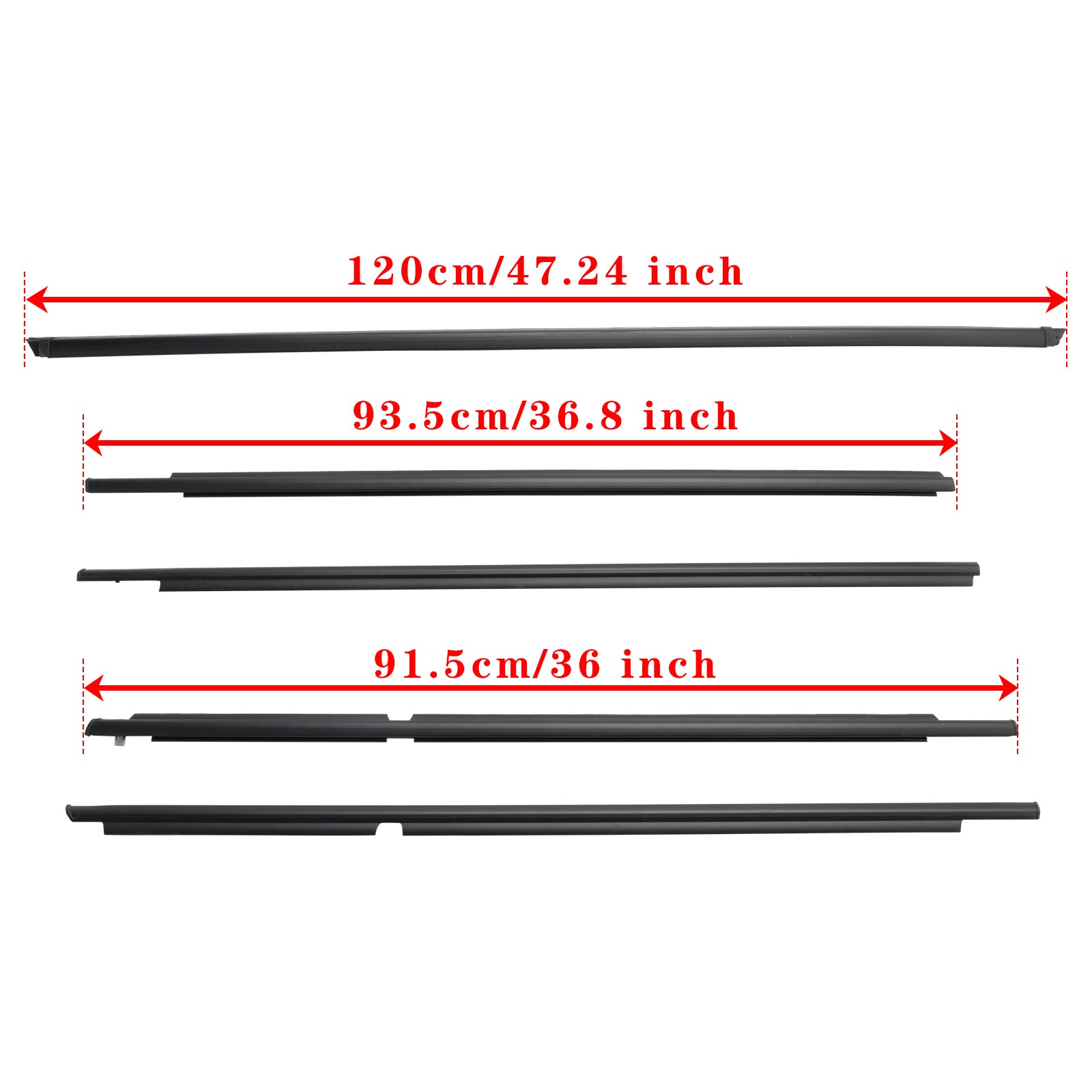 2003-2009 Toyota 4Runner 5PCS deurriemafdichtingen 68161-35060 68163-35030