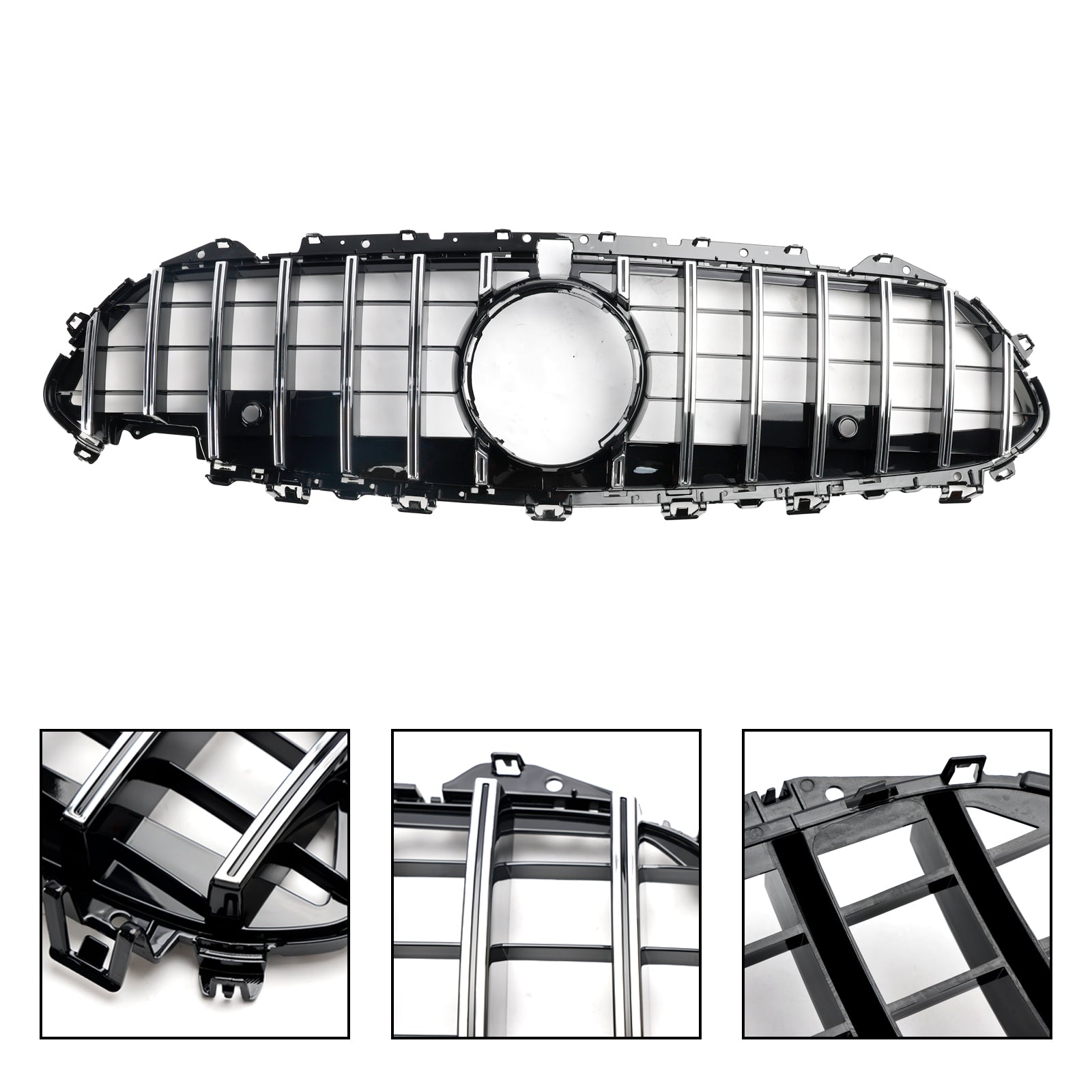 Grille de pare-chocs avant chromée pour Mercedes CLS C257 W257 Coupé 2018-2024