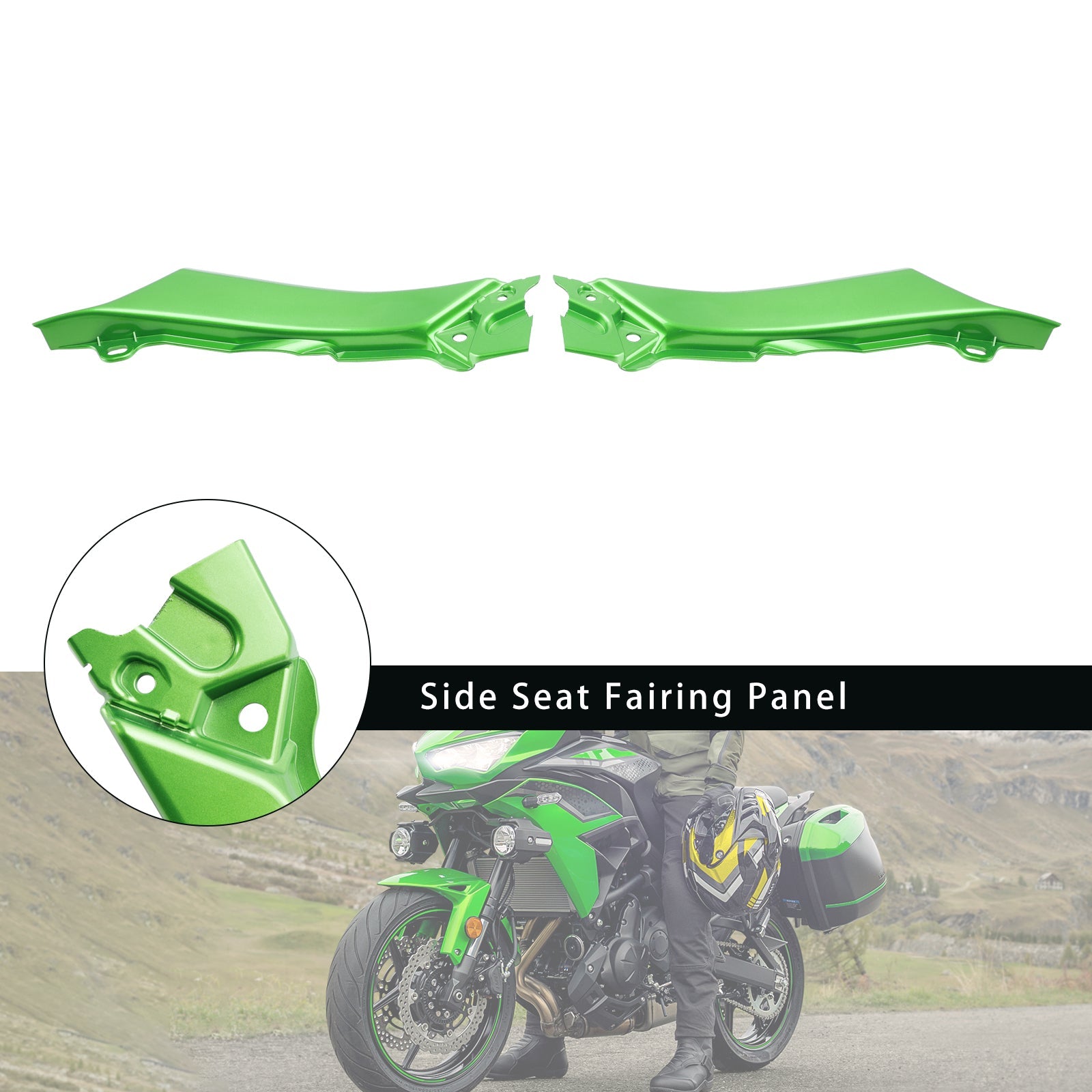 Panneau de carénage de siège latéral pour Kawasaki Versys 650 KLE650 2022-2024