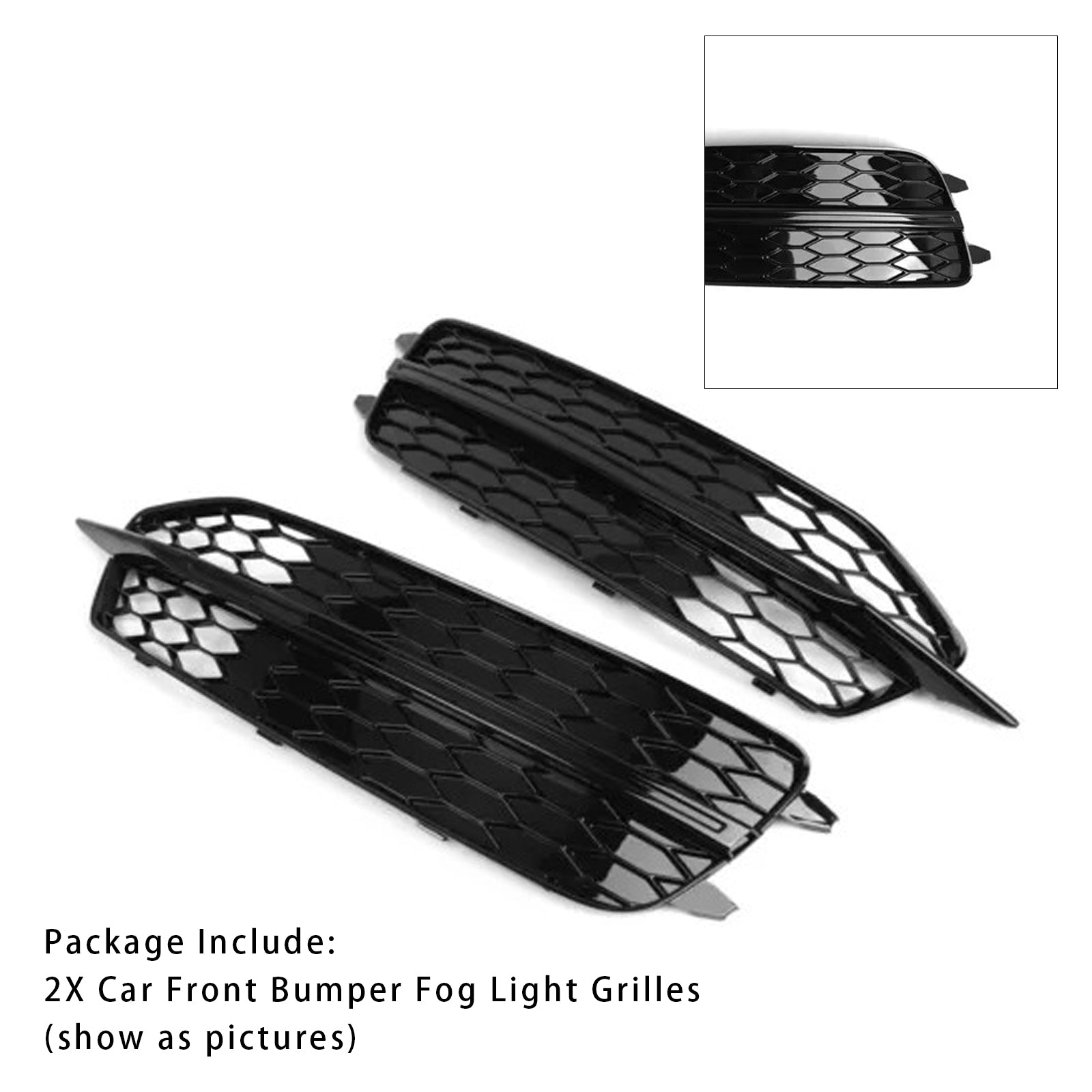 Grilles de phares antibrouillard pour pare-chocs avant Audi A6 C7 S-Line 2X 2012-2014