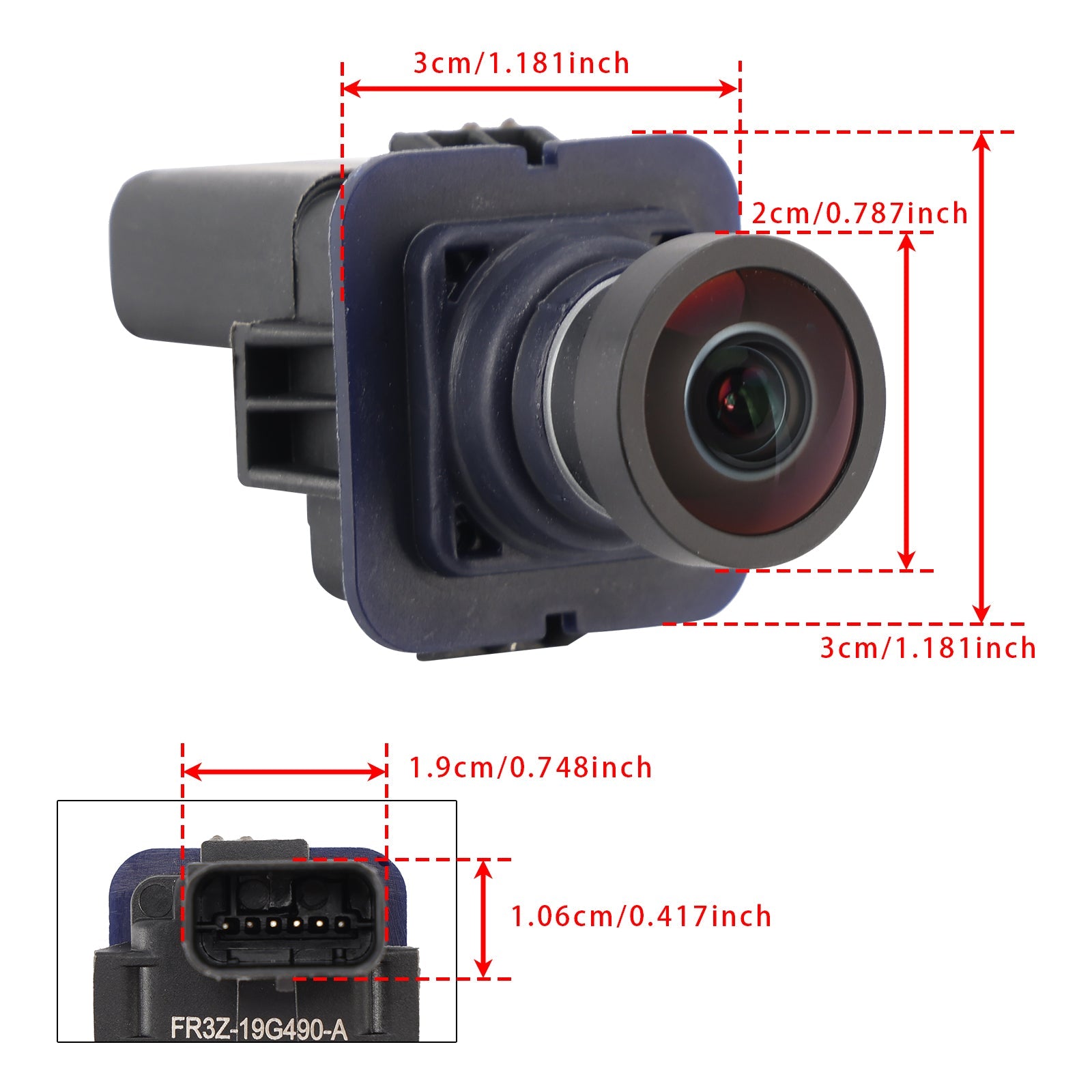 Camera voor omkering en parkeerhulp voor Ford Mustang 2015-2020 FR3Z19G490-A