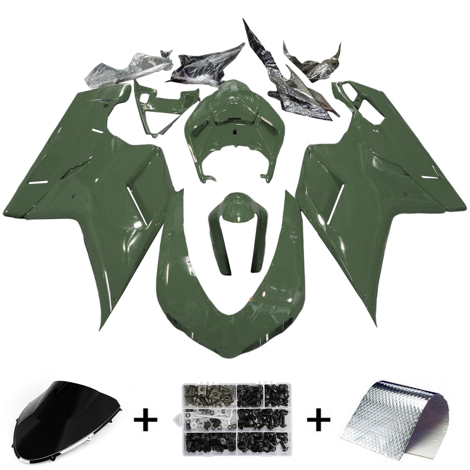 Kit de carénage ABS pour Ducati 1098 1198 848 2007-2011